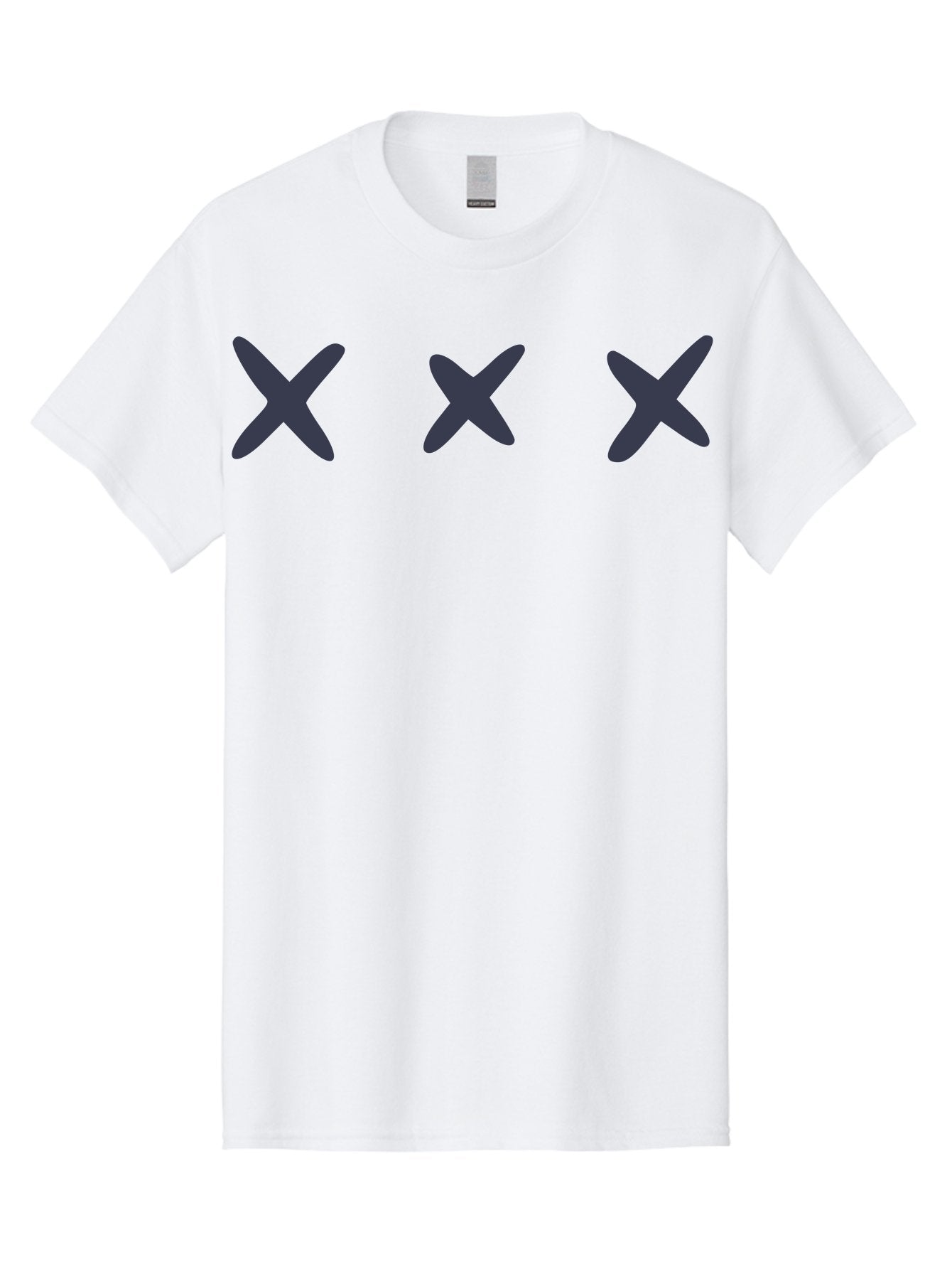 X-Marks-1 Men'S Graphic Tee, 100% Cotton, Comfortable Casual Summer Wear, Machine Washable, X Symbol, Delete Icon, Close Button, Cancel Sign, Cross Mark, Removal Indicator, Negative Symbol Aac142 12