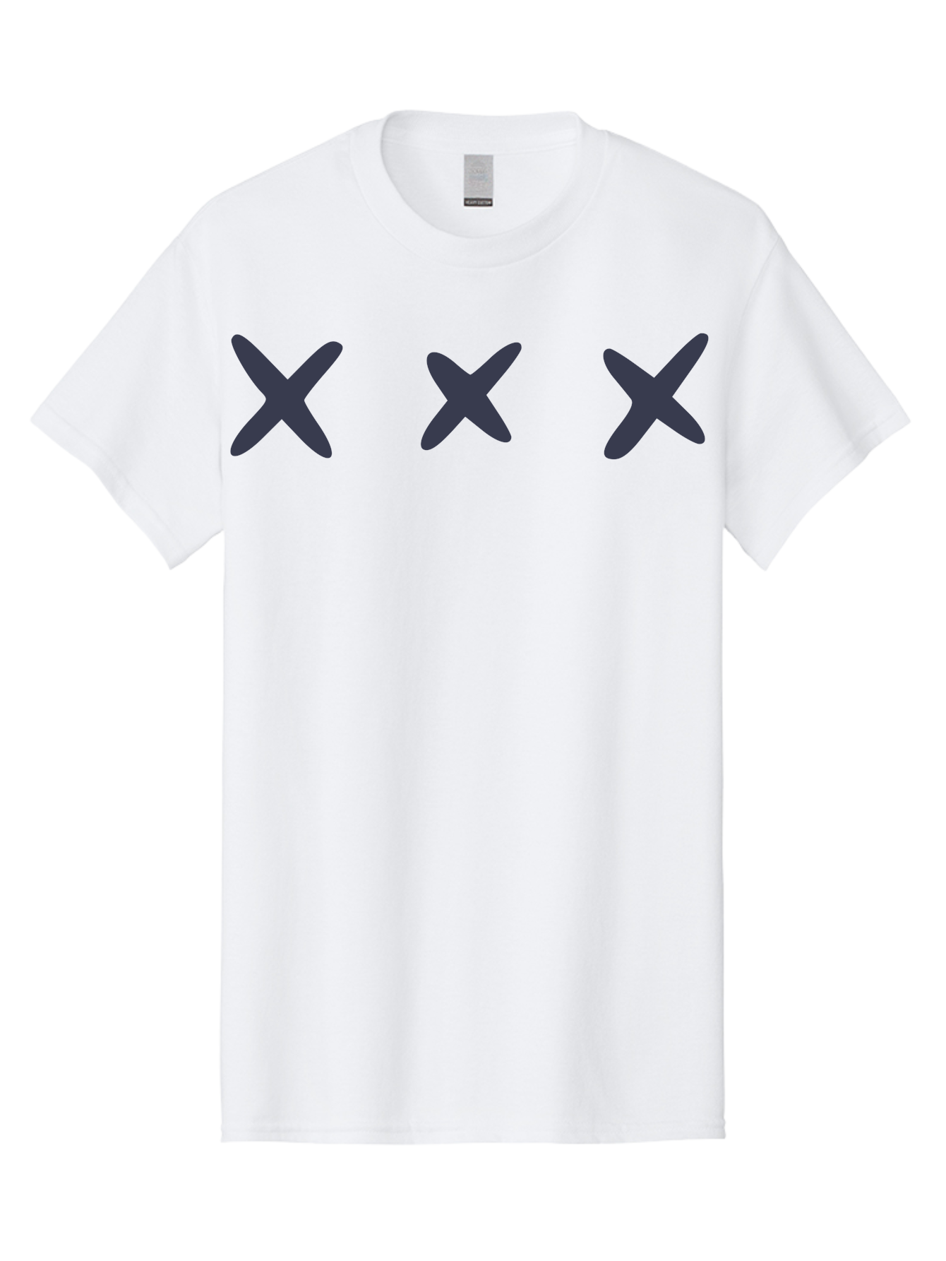 X-Marks-1 Men'S Graphic Tee, 100% Cotton, Comfortable Casual Summer Wear, Machine Washable, X Symbol, Delete Icon, Close Button, Cancel Sign, Cross Mark, Removal Indicator, Negative Symbol Aac142 5