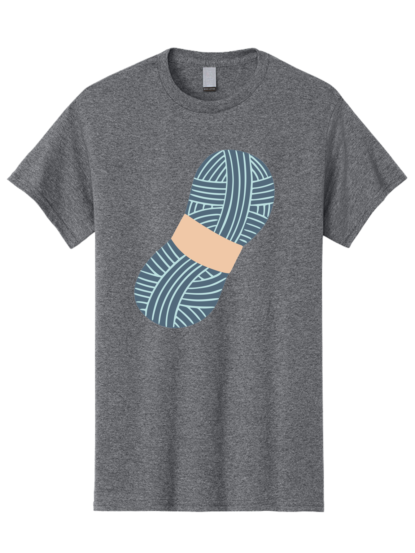 Yarn-Ball-1 Men'S Graphic Tee, 100% Cotton, Comfortable Casual Summer Wear, Machine Washable, Gray Yarn, White Stripes, Yarn Ball, Knitting Supplies, Crochet Materials, Craft Project Aac144 15