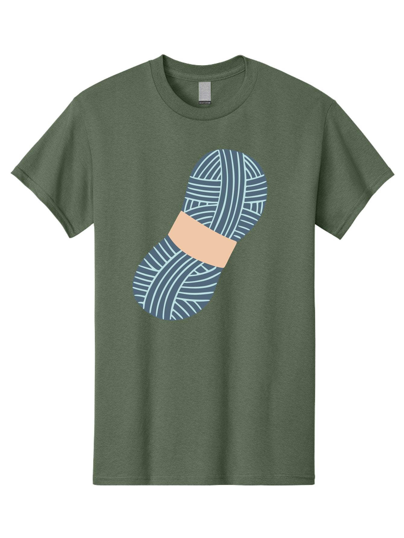 Yarn-Ball-1 Men'S Graphic Tee, 100% Cotton, Comfortable Casual Summer Wear, Machine Washable, Gray Yarn, White Stripes, Yarn Ball, Knitting Supplies, Crochet Materials, Craft Project Aac144 9