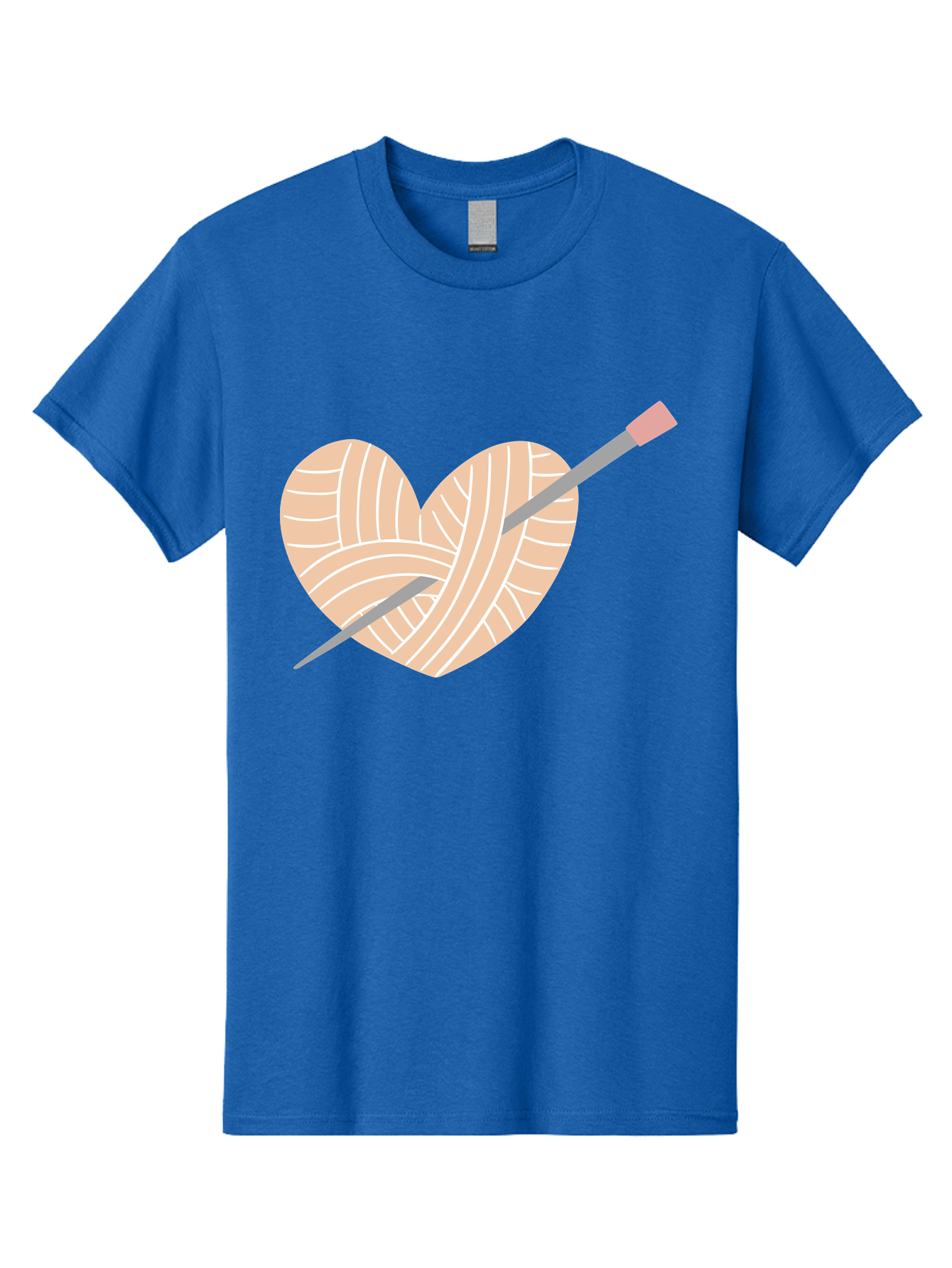Yarn-Heart-Knitting-Needles Men'S Graphic Tee, 100% Cotton, Comfortable Casual Summer Wear, Machine Washable, Heart Shaped Yarn, Knitting Needles, Crochet, Handmade, Pink Yarn, Crafting, Hobby, Fiber Art, Knitting, Diy Aac147 19