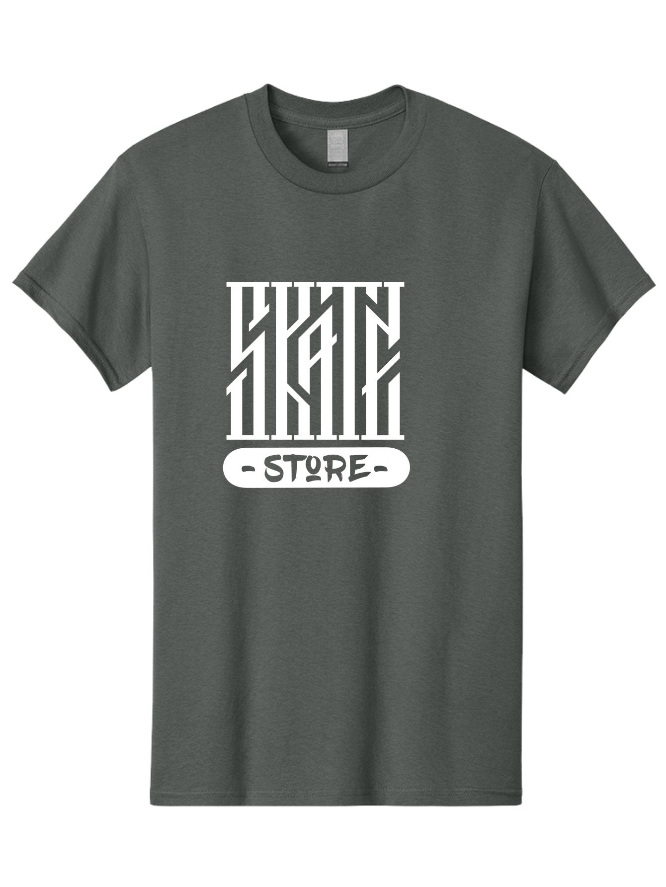 Hyn-Store Men'S Graphic Tee, 100% Cotton, Comfortable Casual Summer Wear, Machine Washable, Stylish Typography, Store Branding, Hyln Store, Modern Logo, Minimalist Design, Retail Identity, Green And White Color Scheme, Fashion Branding Aac150 13