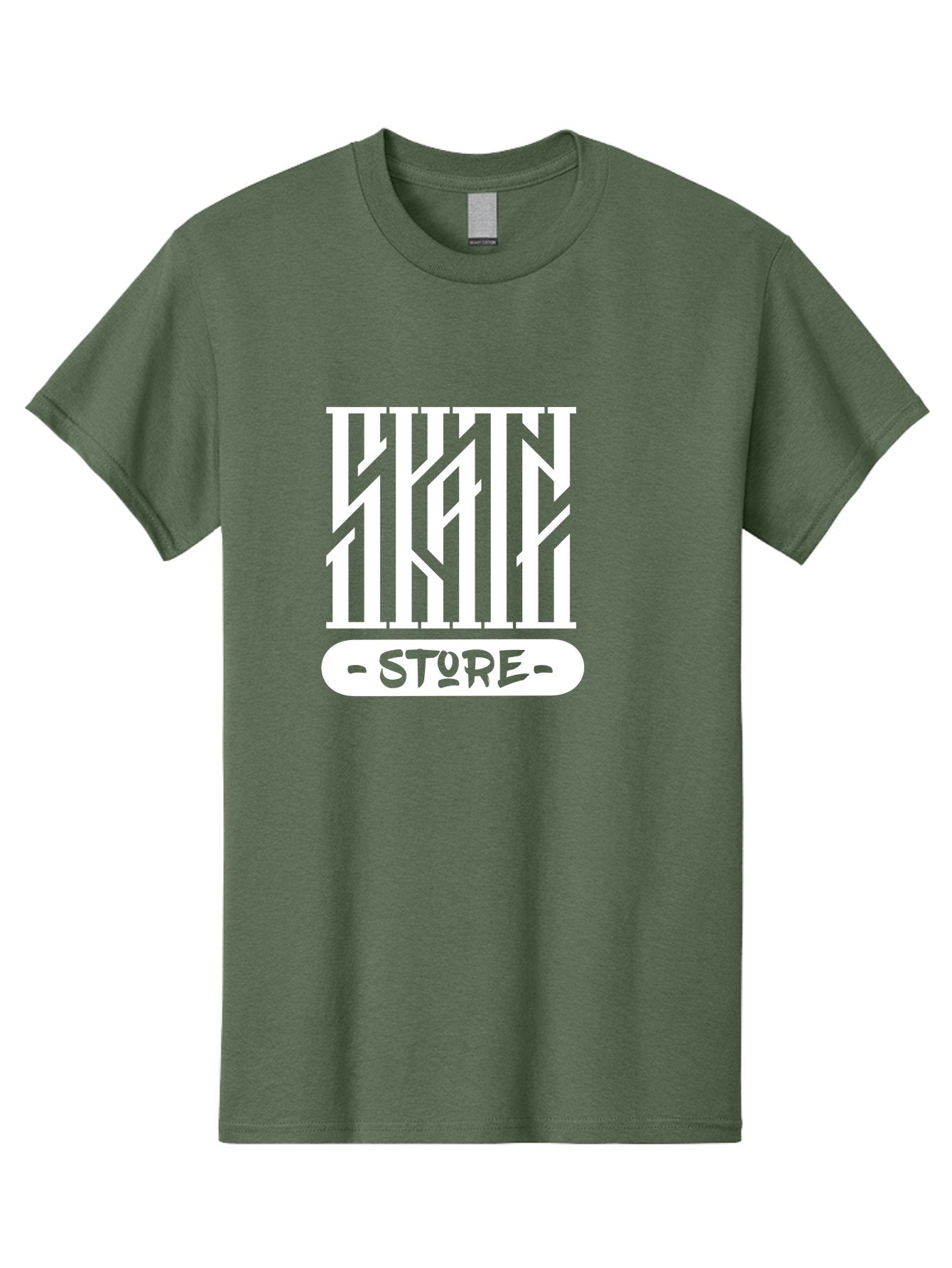 Hyn-Store Men'S Graphic Tee, 100% Cotton, Comfortable Casual Summer Wear, Machine Washable, Stylish Typography, Store Branding, Hyln Store, Modern Logo, Minimalist Design, Retail Identity, Green And White Color Scheme, Fashion Branding Aac150 3
