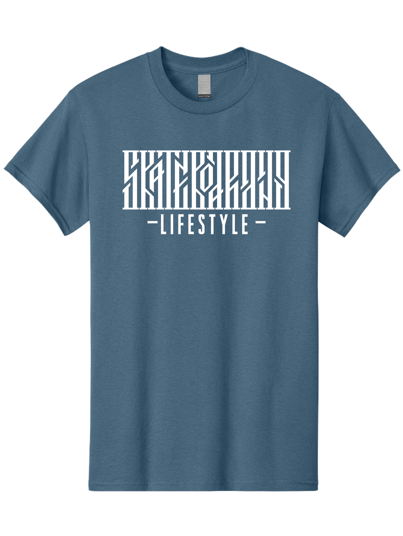 Lifestyle-1 Men'S Graphic Tee, 100% Cotton, Comfortable Casual Summer Wear, Machine Washable, Lifestyle Branding, White Typography, Modern Design, Geometric Patterns, Fashion Statement, Urban Style, Chic Aesthetics Aac151 21