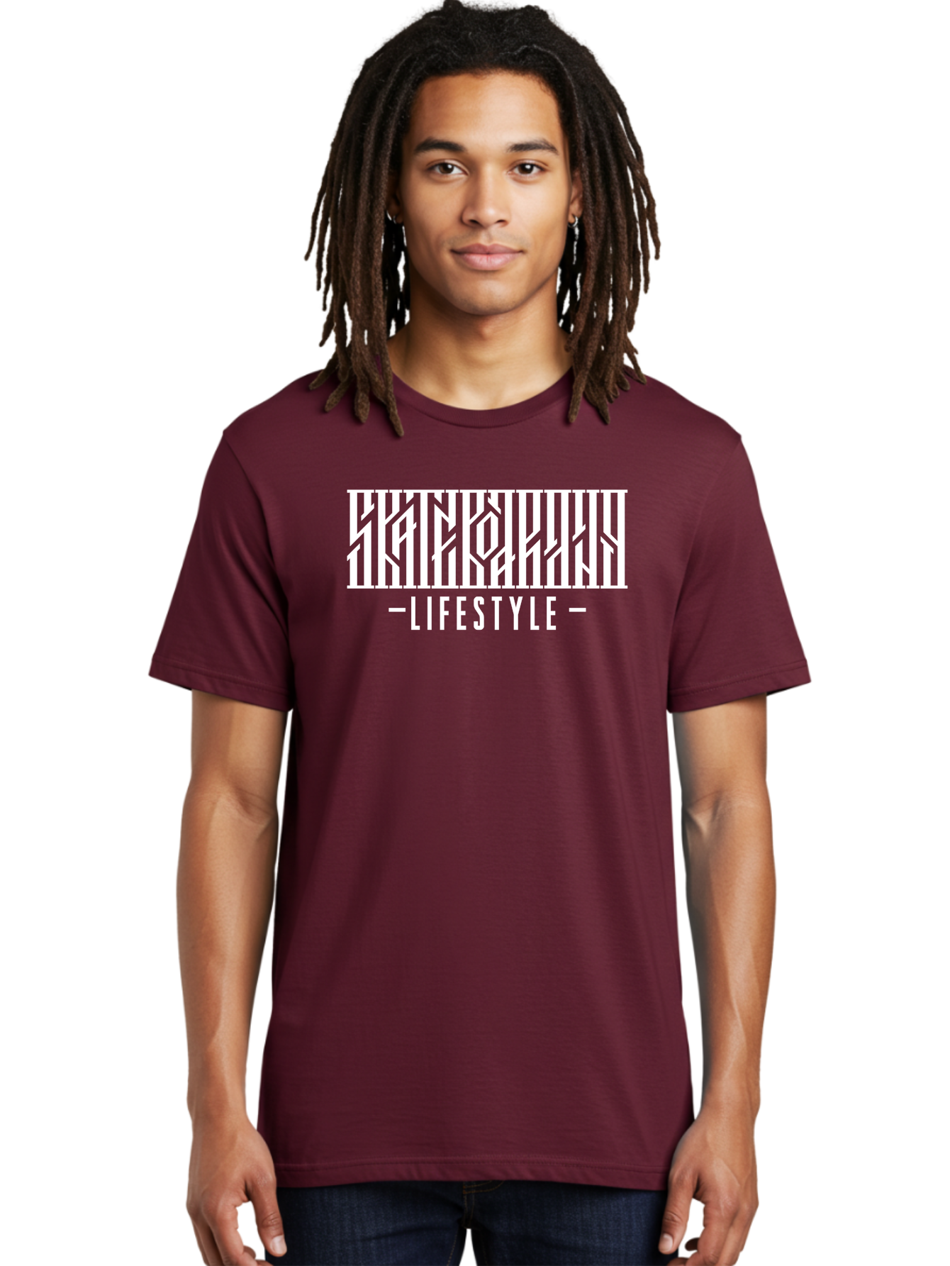 Lifestyle-1 Men'S Graphic Tee, 100% Cotton, Comfortable Casual Summer Wear, Machine Washable, Lifestyle Branding, White Typography, Modern Design, Geometric Patterns, Fashion Statement, Urban Style, Chic Aesthetics Aac151 30