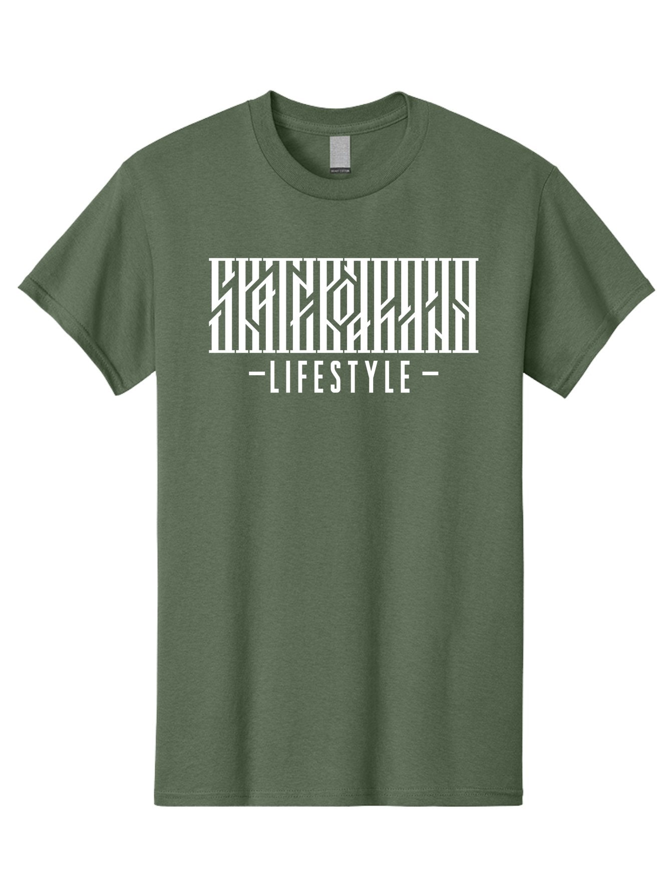 Lifestyle-1 Men'S Graphic Tee, 100% Cotton, Comfortable Casual Summer Wear, Machine Washable, Lifestyle Branding, White Typography, Modern Design, Geometric Patterns, Fashion Statement, Urban Style, Chic Aesthetics Aac151 10