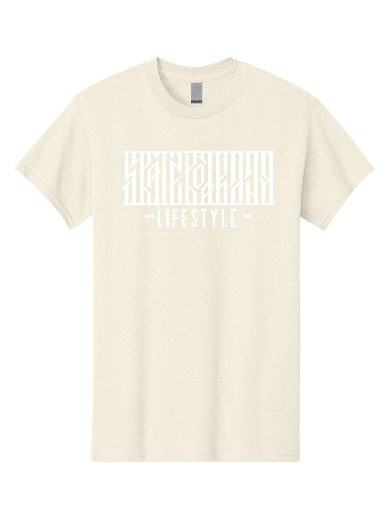 Lifestyle-1 Men'S Graphic Tee, 100% Cotton, Comfortable Casual Summer Wear, Machine Washable, Lifestyle Branding, White Typography, Modern Design, Geometric Patterns, Fashion Statement, Urban Style, Chic Aesthetics Aac151 8