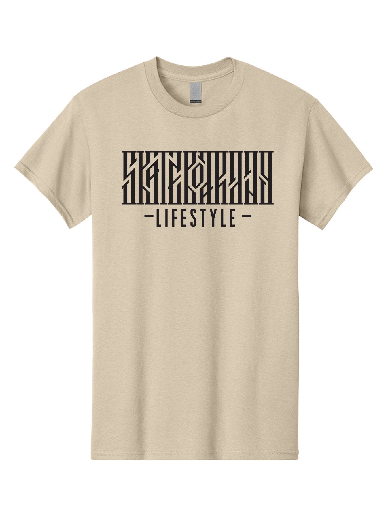 Lifestyle Men'S Graphic Tee, 100% Cotton, Comfortable Casual Summer Wear, Machine Washable, Lifestyle Branding, Trendy Graphics, Modern Design, Black Typography, Stylish Patterns, Abstract Shapes, Fashion Lifestyle, Creative Art Aac152 5