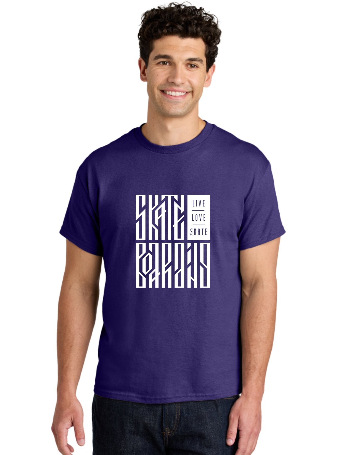 Live-Love-Skate-1 Men'S Graphic Tee, 100% Cotton, Comfortable Casual Summer Wear, Machine Washable, Skateboarding Culture, Action Sports, Extreme Sports, Skate Lifestyle, Streetwear Fashion, Urban Style, Skateboard Graphics, Skateboard Art Aac153 17