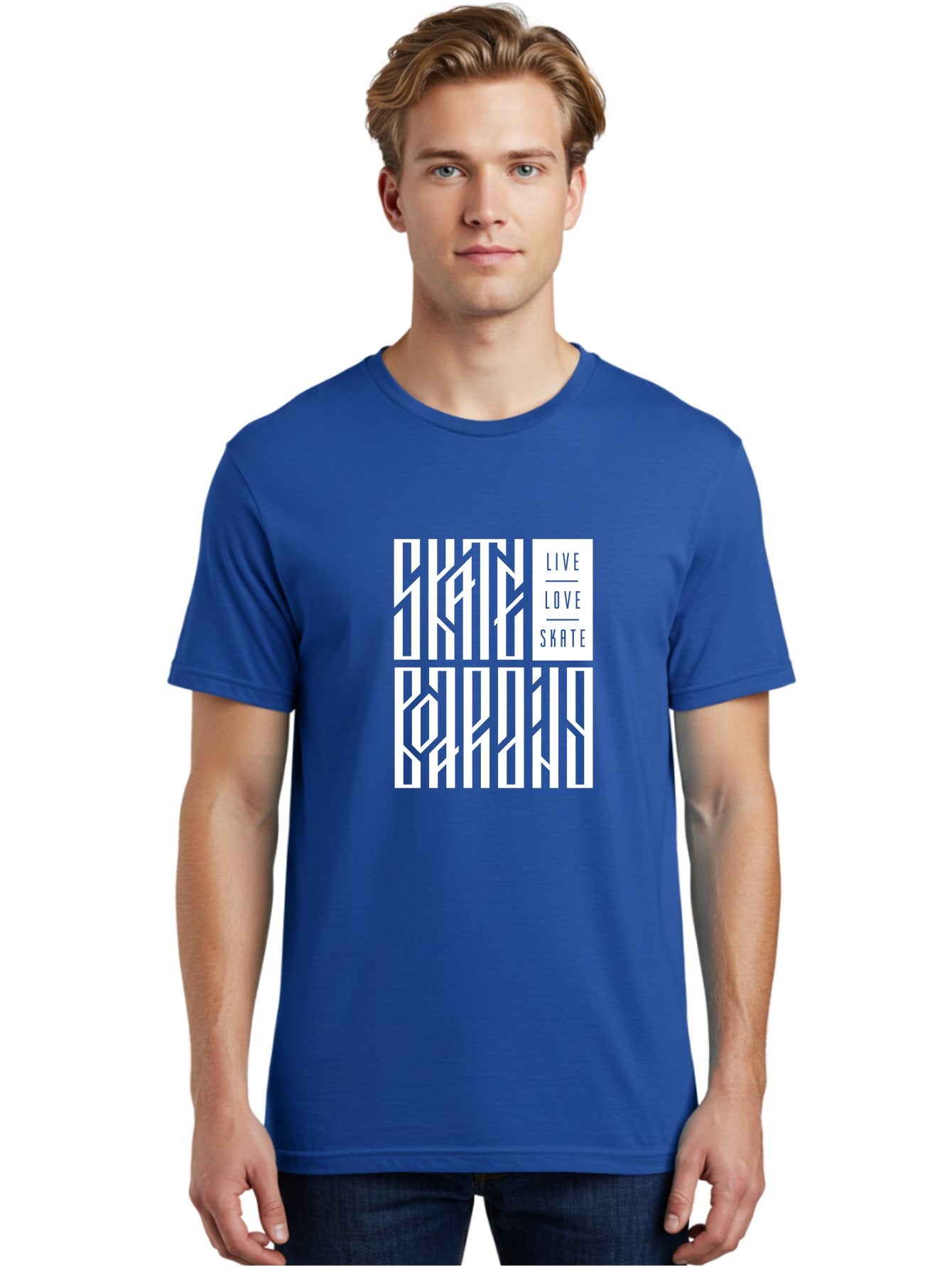 Live-Love-Skate-1 Men'S Graphic Tee, 100% Cotton, Comfortable Casual Summer Wear, Machine Washable, Skateboarding Culture, Action Sports, Extreme Sports, Skate Lifestyle, Streetwear Fashion, Urban Style, Skateboard Graphics, Skateboard Art Aac153 30