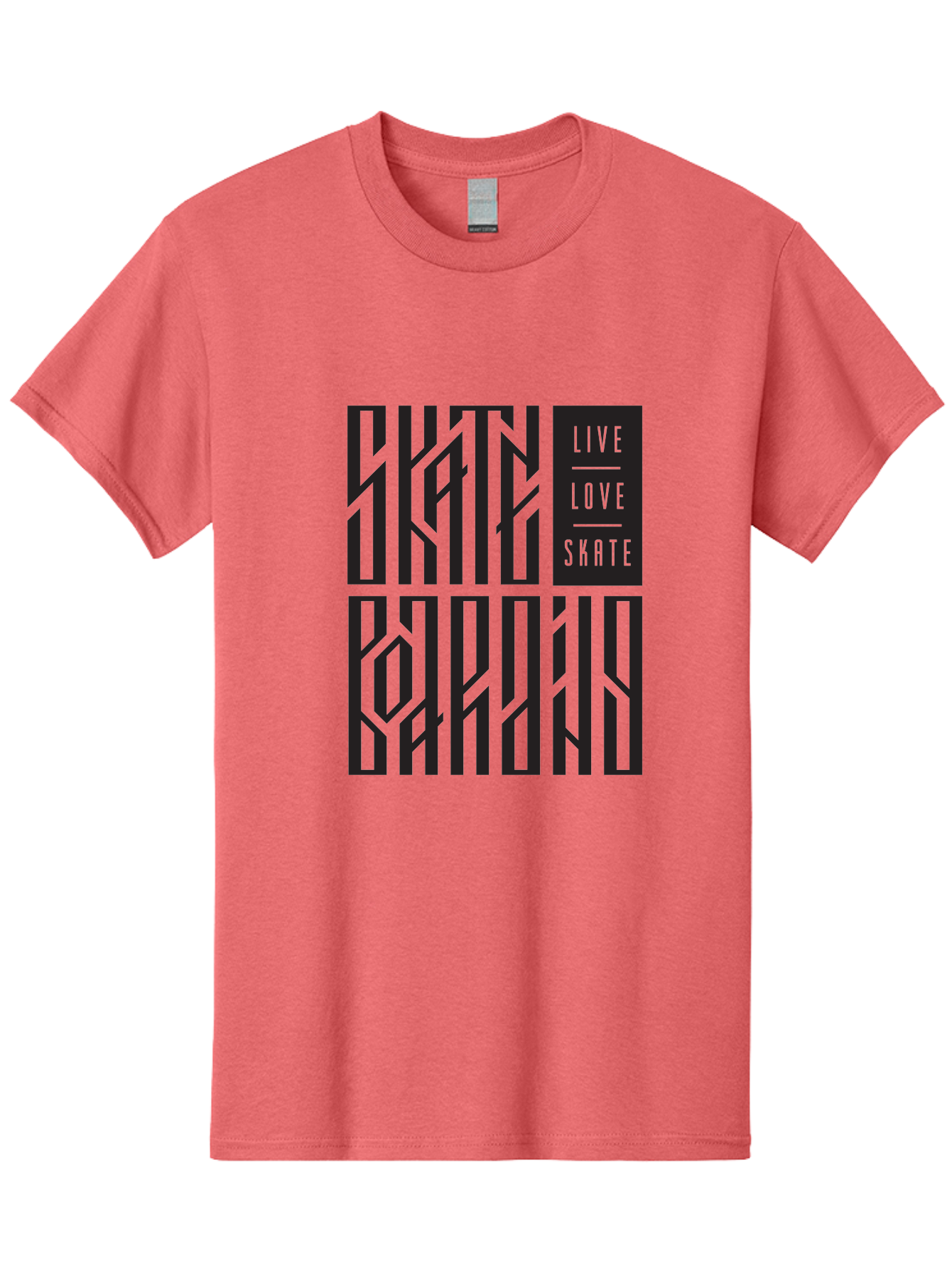 Live-Love-Skate Men'S Graphic Tee, 100% Cotton, Comfortable Casual Summer Wear, Machine Washable, Street Art Style, Skate Culture, Bold Typography, Urban Lifestyle, Action Sports, Graffiti-Inspired Design, Skateboarding Community Aac154 21