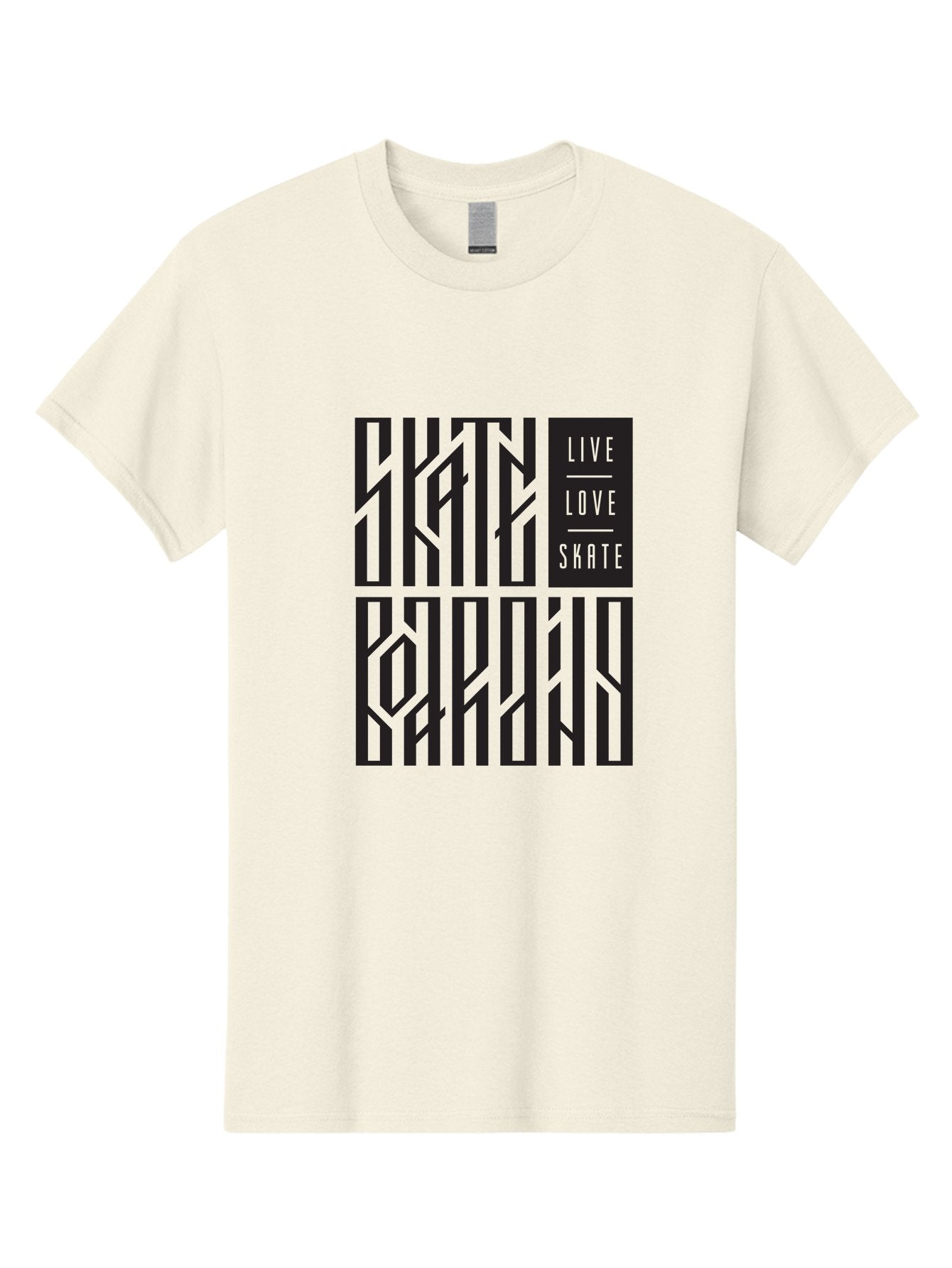 Live-Love-Skate Men'S Graphic Tee, 100% Cotton, Comfortable Casual Summer Wear, Machine Washable, Street Art Style, Skate Culture, Bold Typography, Urban Lifestyle, Action Sports, Graffiti-Inspired Design, Skateboarding Community Aac154 10