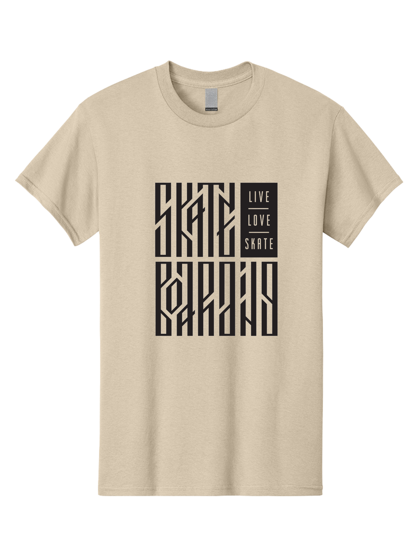 Live-Love-Skate Men'S Graphic Tee, 100% Cotton, Comfortable Casual Summer Wear, Machine Washable, Street Art Style, Skate Culture, Bold Typography, Urban Lifestyle, Action Sports, Graffiti-Inspired Design, Skateboarding Community Aac154 7