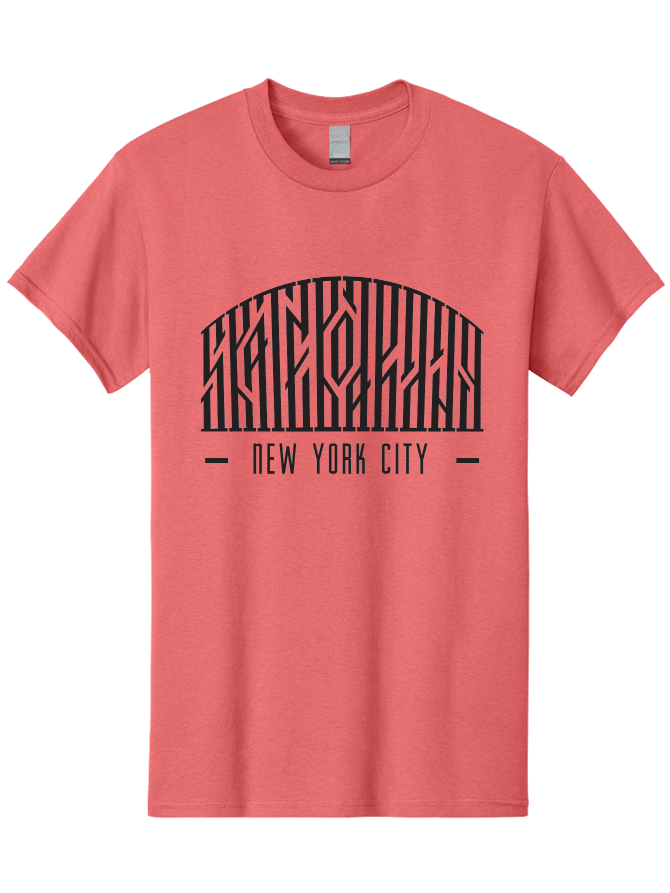 Manhattan-New-York-City Men'S Graphic Tee, 100% Cotton, Comfortable Casual Summer Wear, Machine Washable, New York City, Nyc, Manhattan, City Life, Urban Landscape, Graphic Design, Typography, Cityscape, Modern Art, Abstract Design Aac156 27