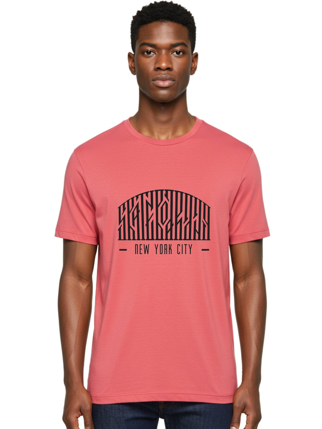 Manhattan-New-York-City Men'S Graphic Tee, 100% Cotton, Comfortable Casual Summer Wear, Machine Washable, New York City, Nyc, Manhattan, City Life, Urban Landscape, Graphic Design, Typography, Cityscape, Modern Art, Abstract Design Aac156 17