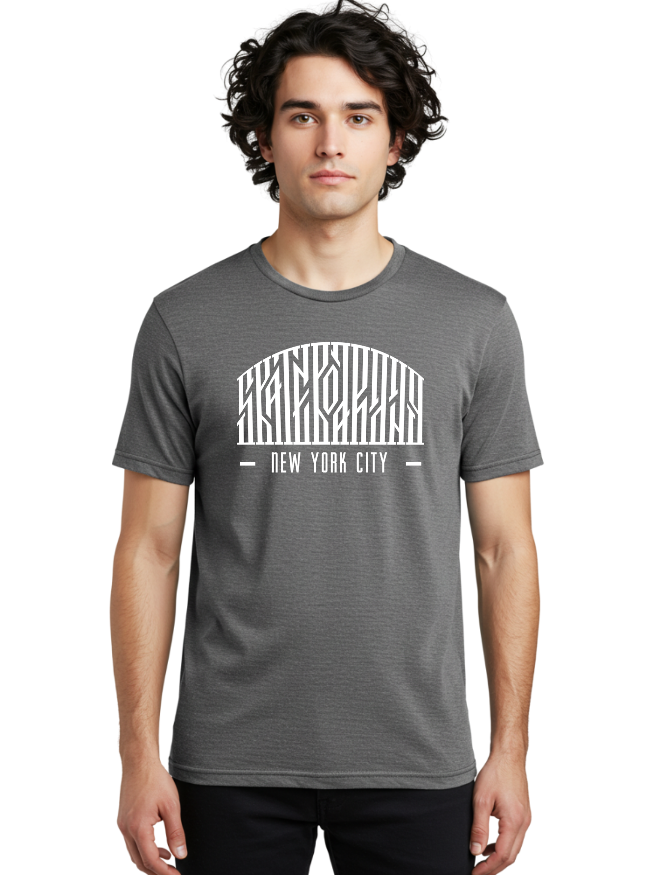New-York-City Men'S Graphic Tee, 100% Cotton, Comfortable Casual Summer Wear, Machine Washable, New York City, Brooklyn Bridge, Cityscape, Urban Landscape, Iconic Landmarks, Nyc, Bridge Design, Modern Architecture, City View Aac157 24