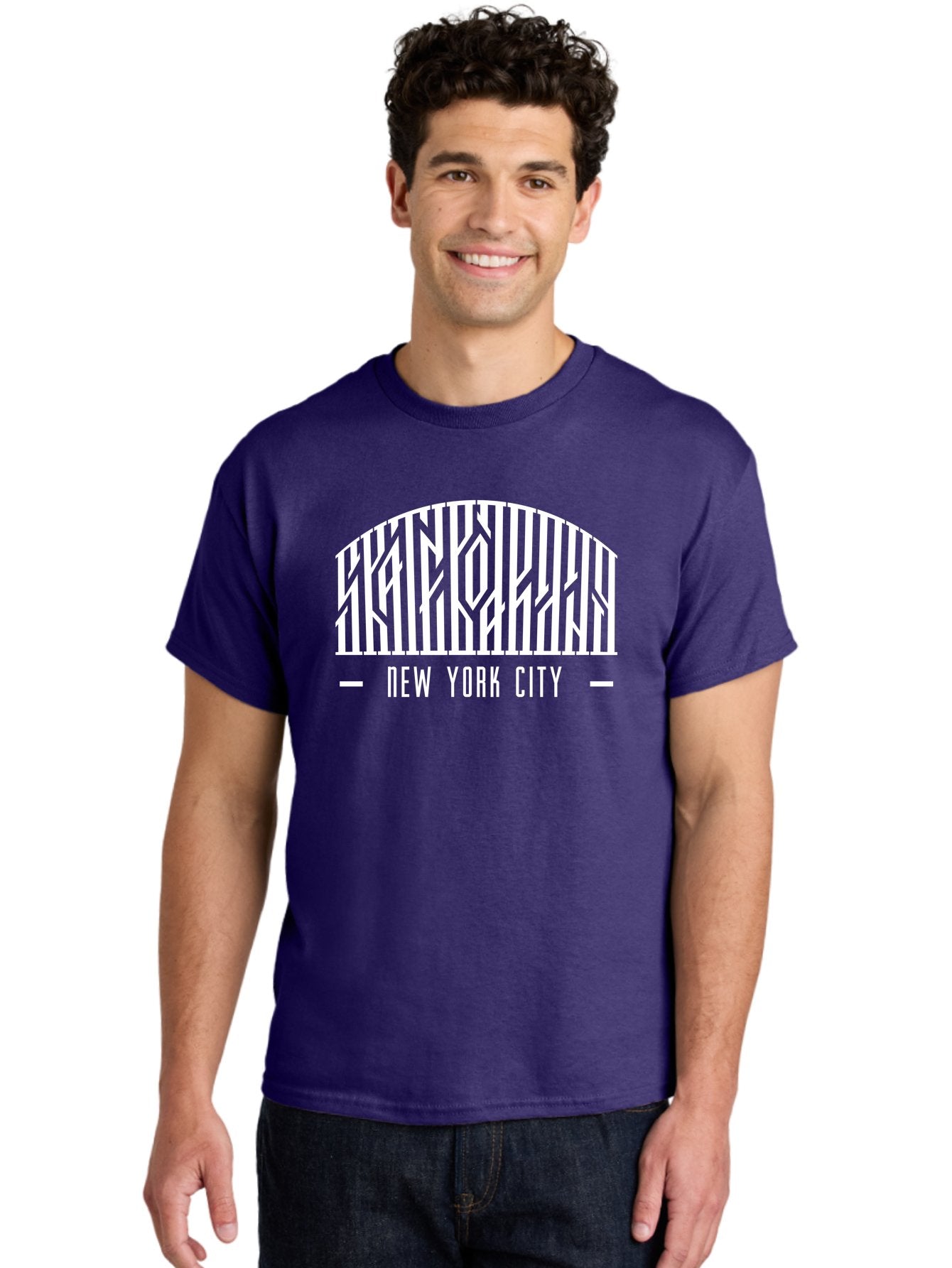 New-York-City Men'S Graphic Tee, 100% Cotton, Comfortable Casual Summer Wear, Machine Washable, New York City, Brooklyn Bridge, Cityscape, Urban Landscape, Iconic Landmarks, Nyc, Bridge Design, Modern Architecture, City View Aac157 19