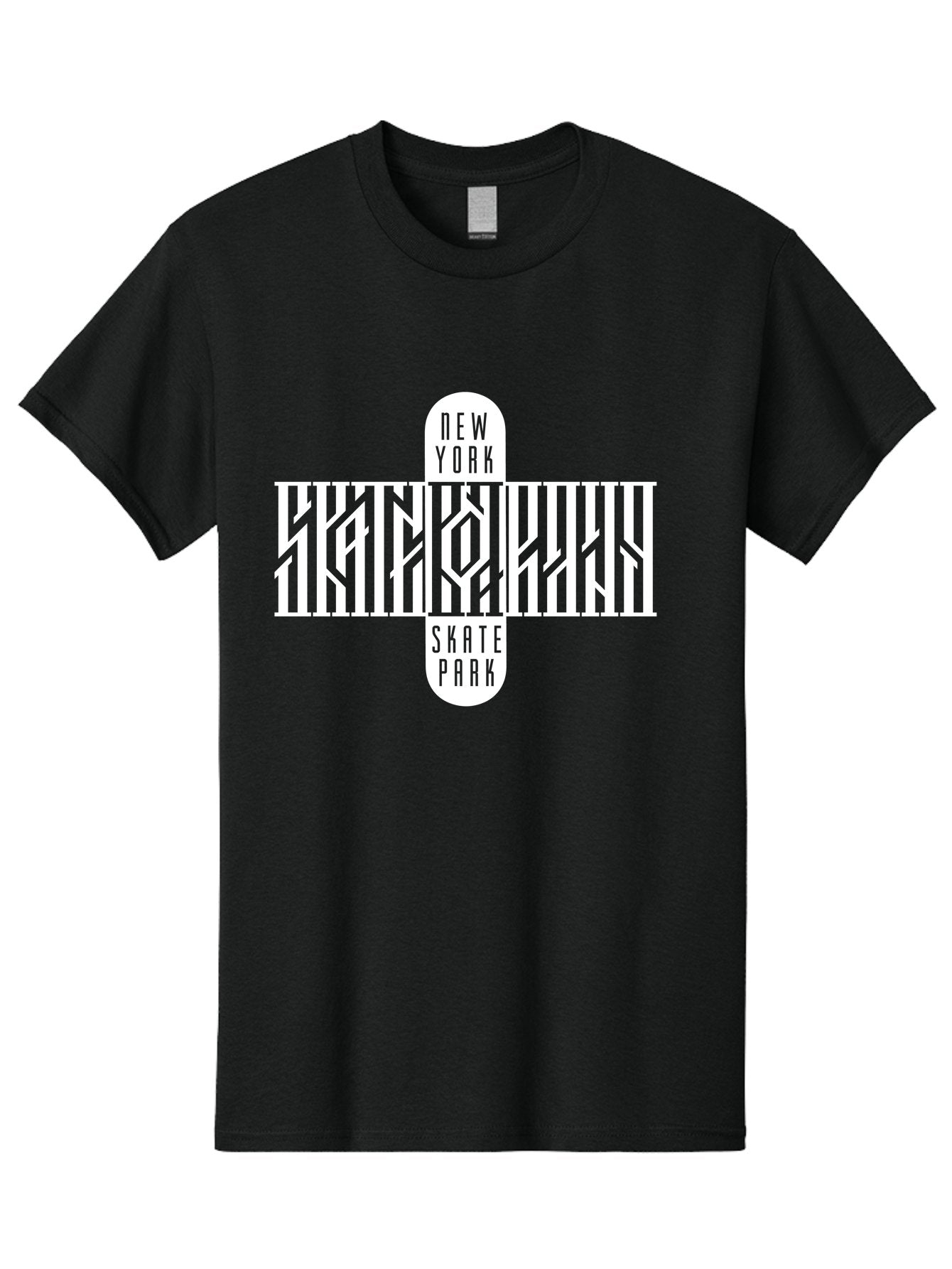 New-York-Skate-Park Men'S Graphic Tee, 100% Cotton, Comfortable Casual Summer Wear, Machine Washable, Skateboarding, Skate Park, New York, Street Art, Skate Culture, Urban Sports, Skateboard Graphics, Skateboarding Community, Action Sports Aac159 3