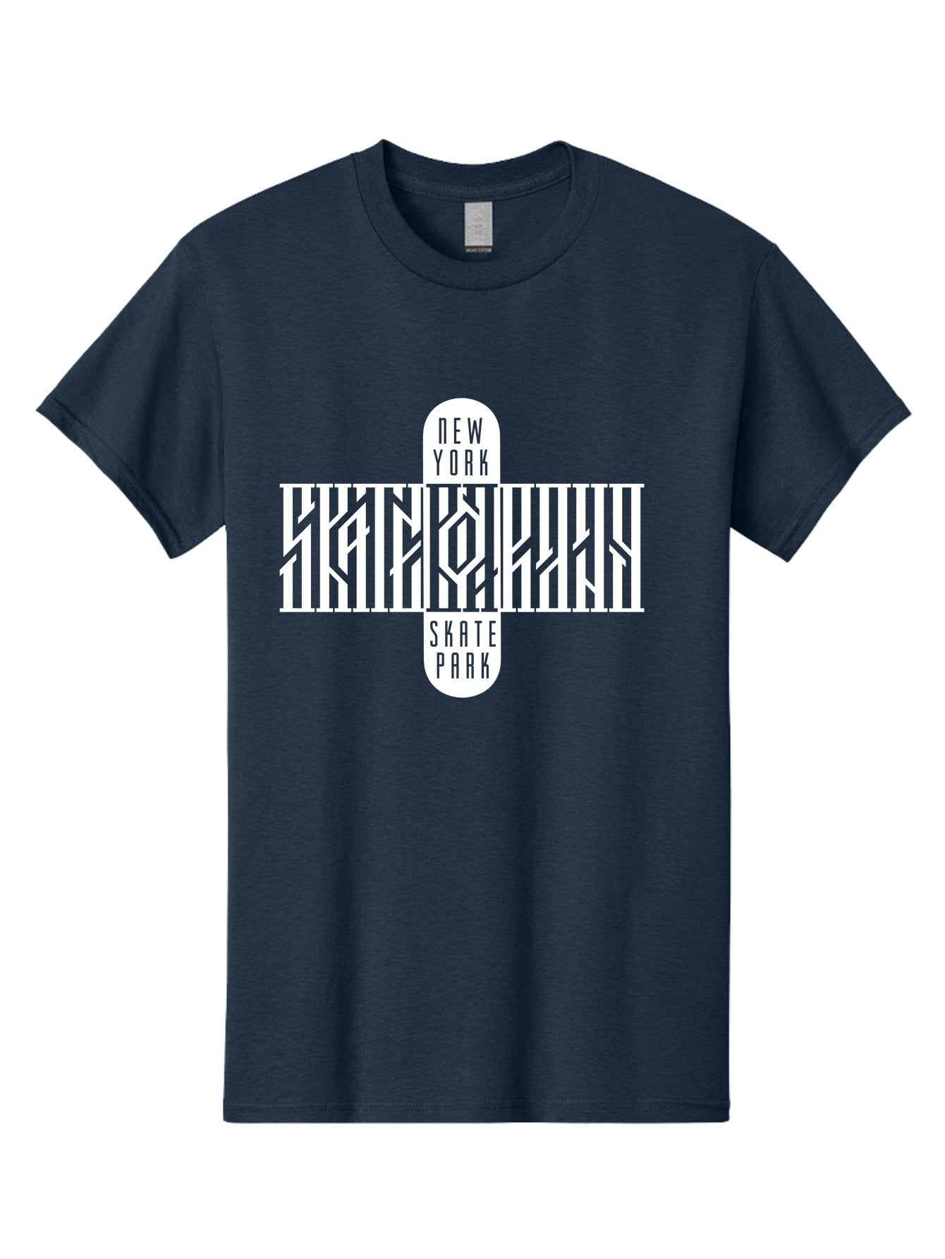 New-York-Skate-Park Men'S Graphic Tee, 100% Cotton, Comfortable Casual Summer Wear, Machine Washable, Skateboarding, Skate Park, New York, Street Art, Skate Culture, Urban Sports, Skateboard Graphics, Skateboarding Community, Action Sports Aac159