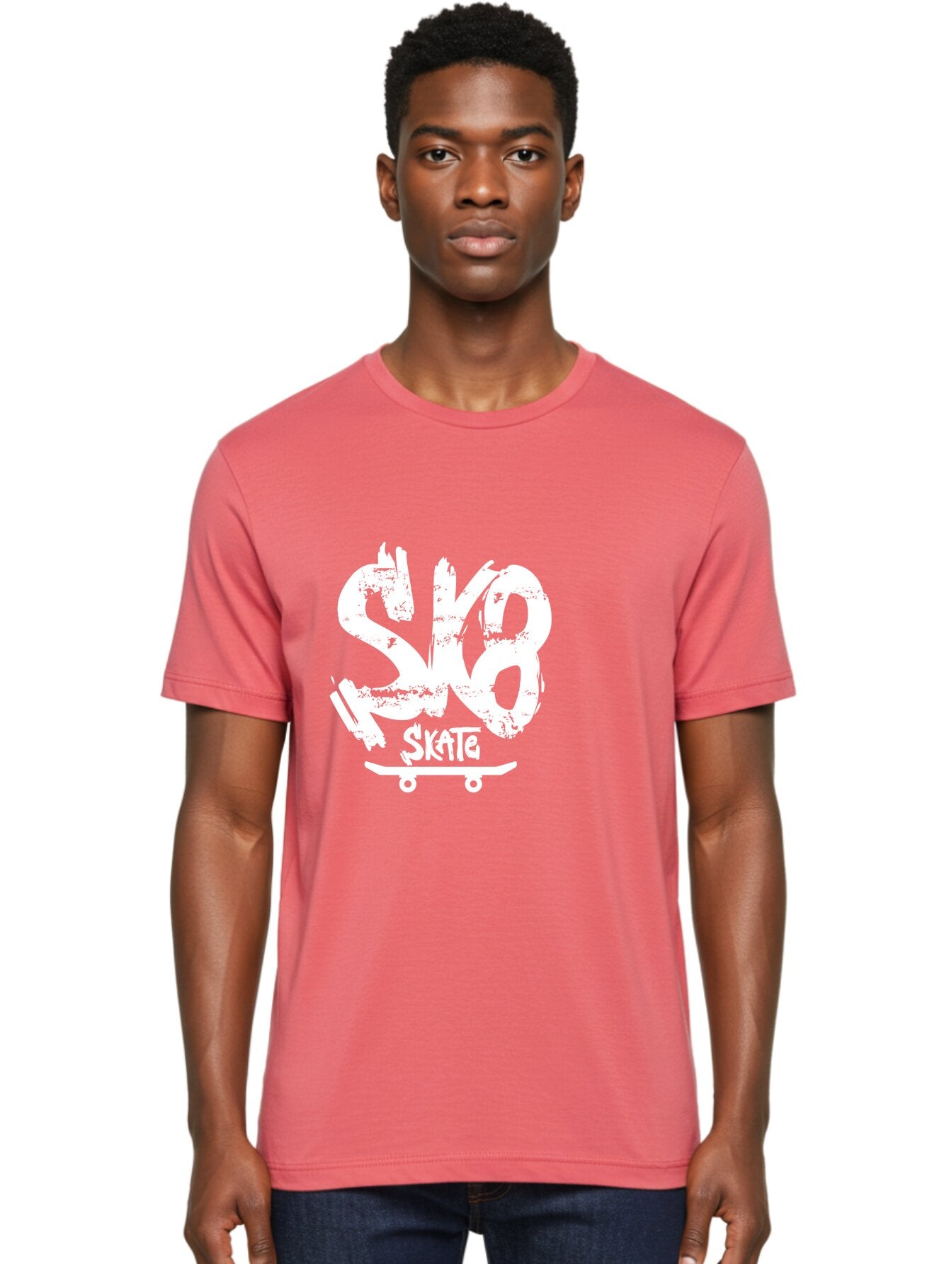 Sk8-2 Men'S Graphic Tee, 100% Cotton, Comfortable Casual Summer Wear, Machine Washable, Skateboarding Logo, Skate Culture, Streetwear Fashion, Action Sports, Skateboarding Brand, Edgy Design, Youth Lifestyle, Skateboard Graphics Aac161 16