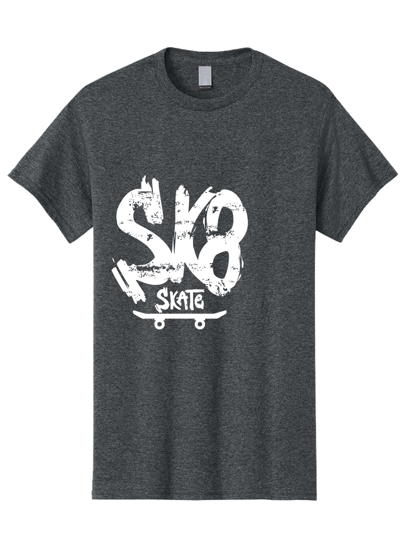 Sk8-2 Men'S Graphic Tee, 100% Cotton, Comfortable Casual Summer Wear, Machine Washable, Skateboarding Logo, Skate Culture, Streetwear Fashion, Action Sports, Skateboarding Brand, Edgy Design, Youth Lifestyle, Skateboard Graphics Aac161 5