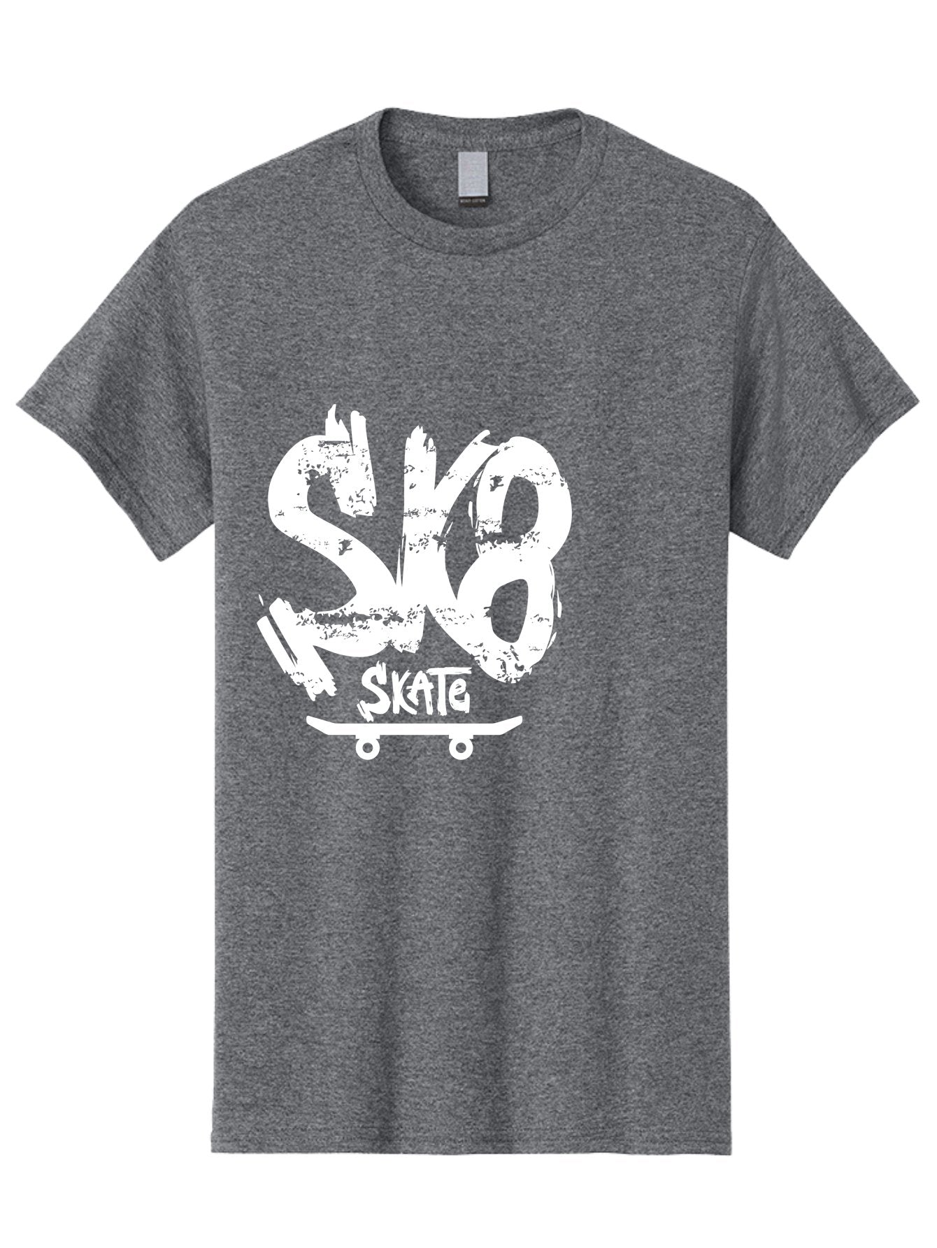 Sk8-2 Men'S Graphic Tee, 100% Cotton, Comfortable Casual Summer Wear, Machine Washable, Skateboarding Logo, Skate Culture, Streetwear Fashion, Action Sports, Skateboarding Brand, Edgy Design, Youth Lifestyle, Skateboard Graphics Aac161 8