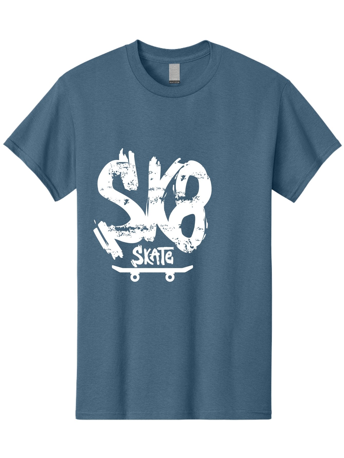 Sk8-2 Men'S Graphic Tee, 100% Cotton, Comfortable Casual Summer Wear, Machine Washable, Skateboarding Logo, Skate Culture, Streetwear Fashion, Action Sports, Skateboarding Brand, Edgy Design, Youth Lifestyle, Skateboard Graphics Aac161 12