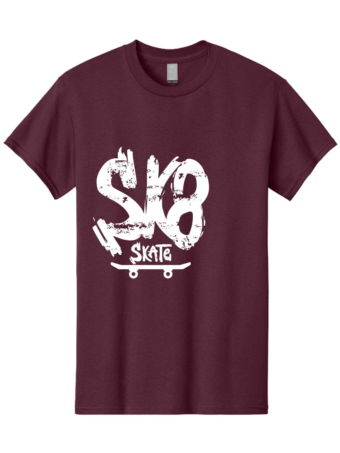 Sk8-2 Men'S Graphic Tee, 100% Cotton, Comfortable Casual Summer Wear, Machine Washable, Skateboarding Logo, Skate Culture, Streetwear Fashion, Action Sports, Skateboarding Brand, Edgy Design, Youth Lifestyle, Skateboard Graphics Aac161 10