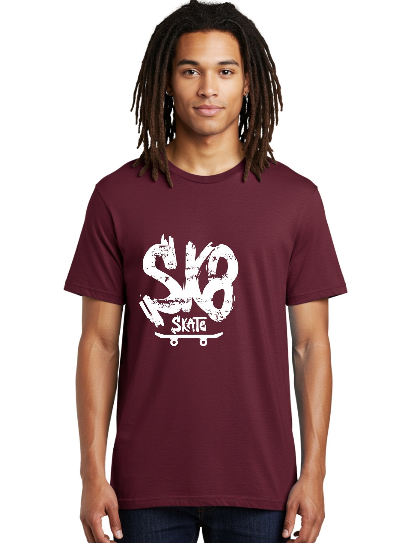 Sk8-2 Men'S Graphic Tee, 100% Cotton, Comfortable Casual Summer Wear, Machine Washable, Skateboarding Logo, Skate Culture, Streetwear Fashion, Action Sports, Skateboarding Brand, Edgy Design, Youth Lifestyle, Skateboard Graphics Aac161 17