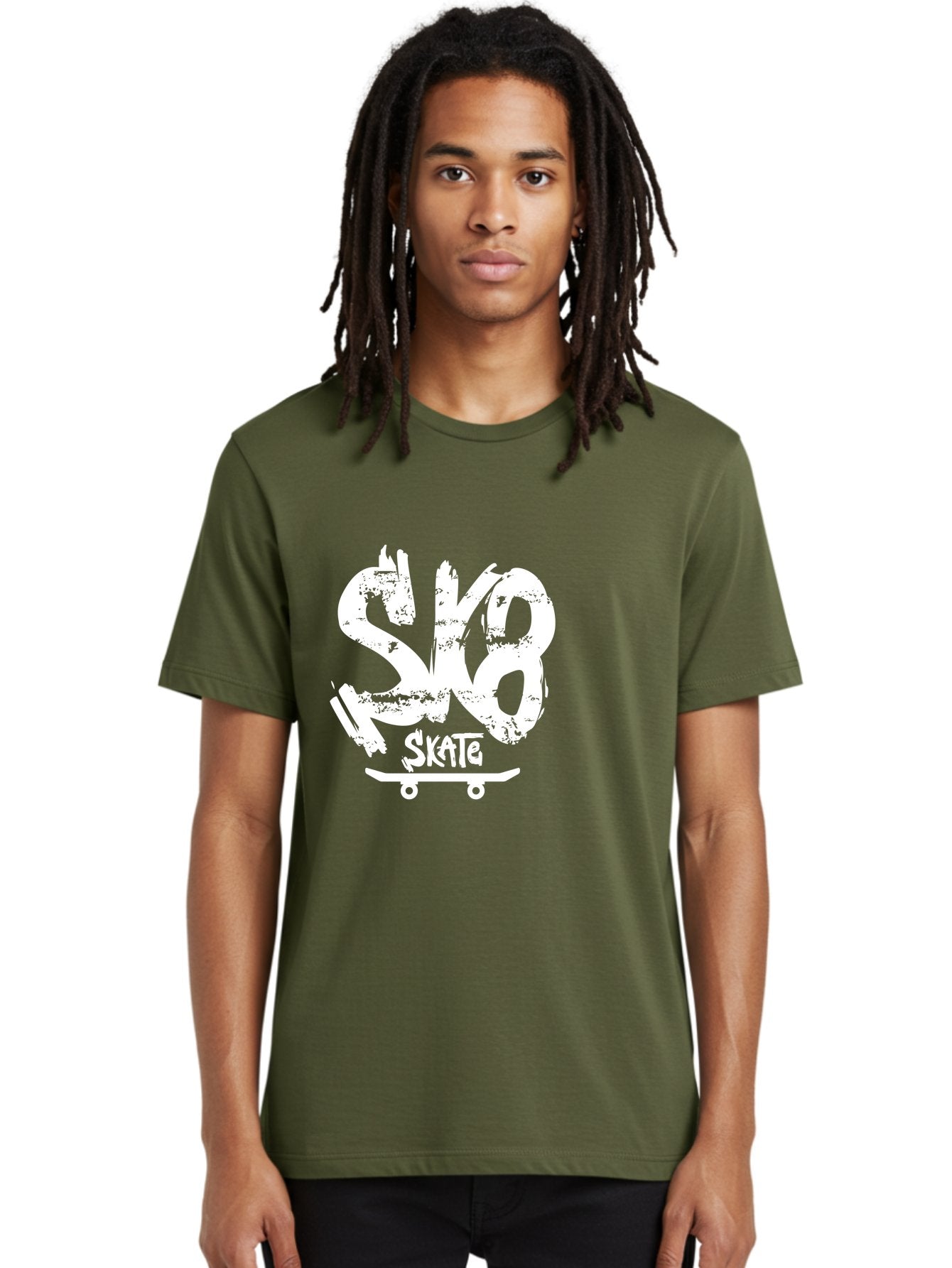 Sk8-2 Men'S Graphic Tee, 100% Cotton, Comfortable Casual Summer Wear, Machine Washable, Skateboarding Logo, Skate Culture, Streetwear Fashion, Action Sports, Skateboarding Brand, Edgy Design, Youth Lifestyle, Skateboard Graphics Aac161 29