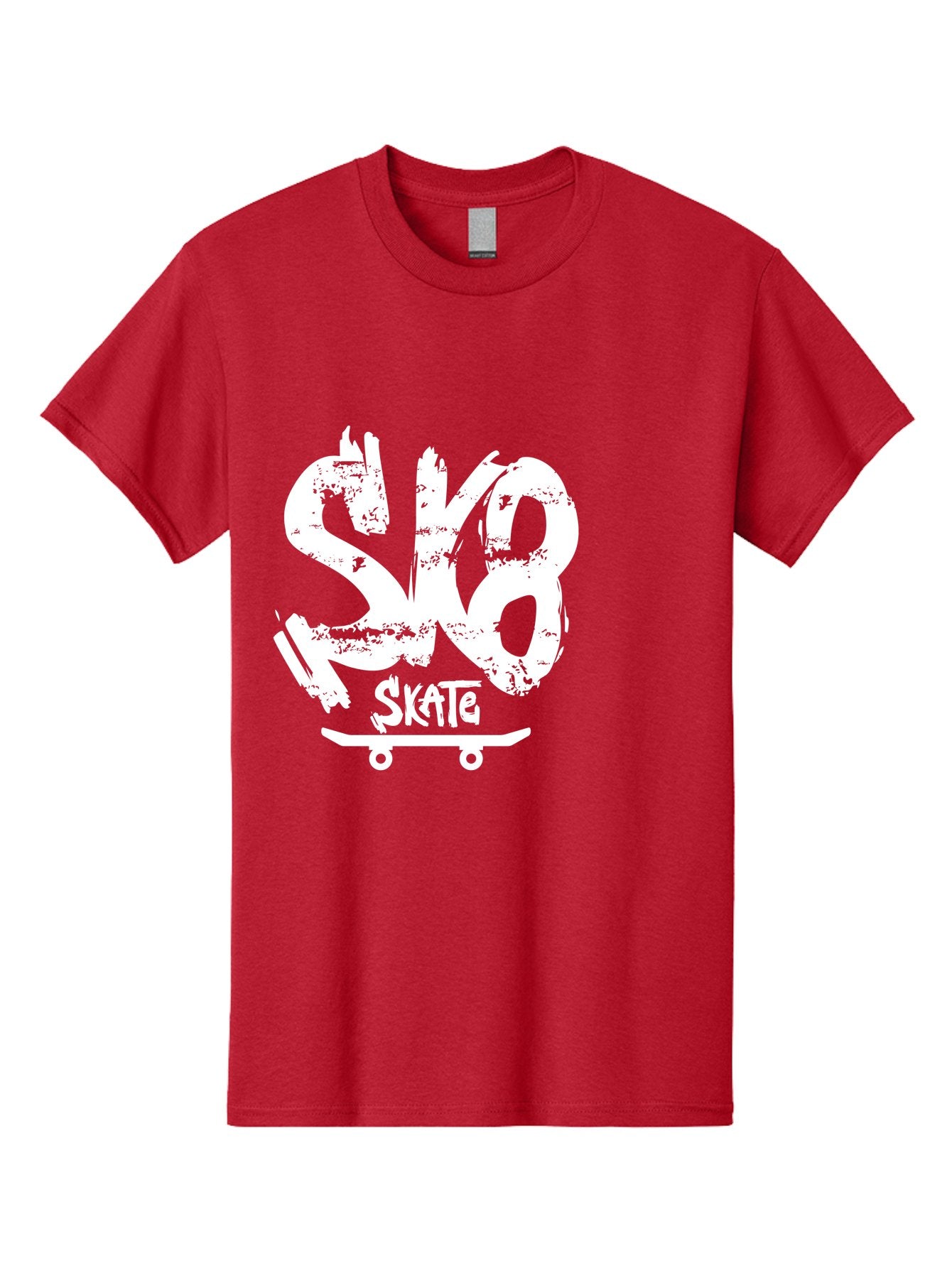 Sk8-2 Men'S Graphic Tee, 100% Cotton, Comfortable Casual Summer Wear, Machine Washable, Skateboarding Logo, Skate Culture, Streetwear Fashion, Action Sports, Skateboarding Brand, Edgy Design, Youth Lifestyle, Skateboard Graphics Aac161 4