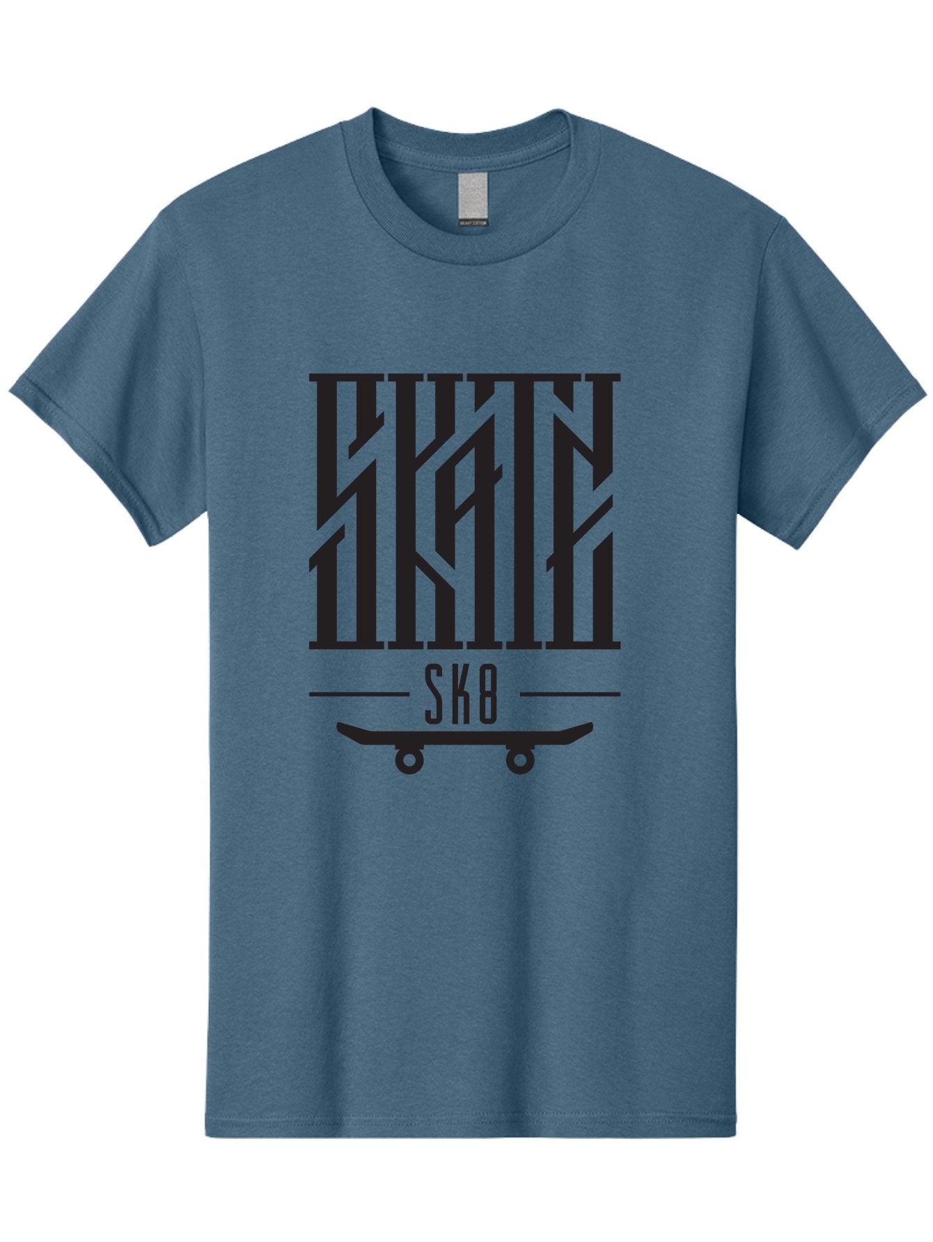 Sk8-3 Men'S Graphic Tee, 100% Cotton, Comfortable Casual Summer Wear, Machine Washable, Skateboarding, Sk8, Skate Culture, Streetwear, Extreme Sports, Graphic Design, Urban Style, Skateboard Graphics, Black And Green Design, Skateboard Art Aac162 7