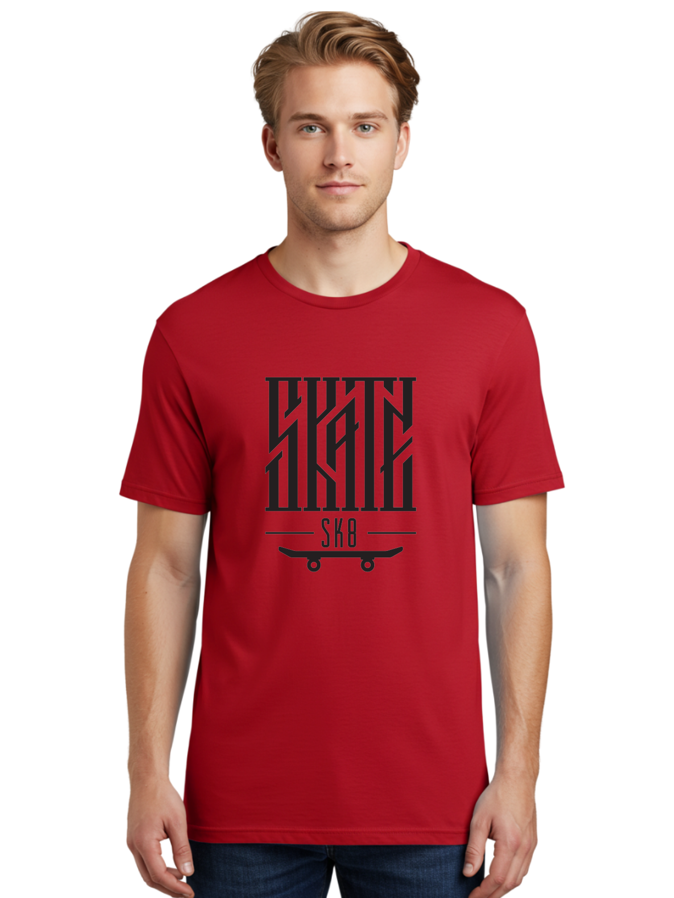 Sk8-3 Men'S Graphic Tee, 100% Cotton, Comfortable Casual Summer Wear, Machine Washable, Skateboarding, Sk8, Skate Culture, Streetwear, Extreme Sports, Graphic Design, Urban Style, Skateboard Graphics, Black And Green Design, Skateboard Art Aac162 28