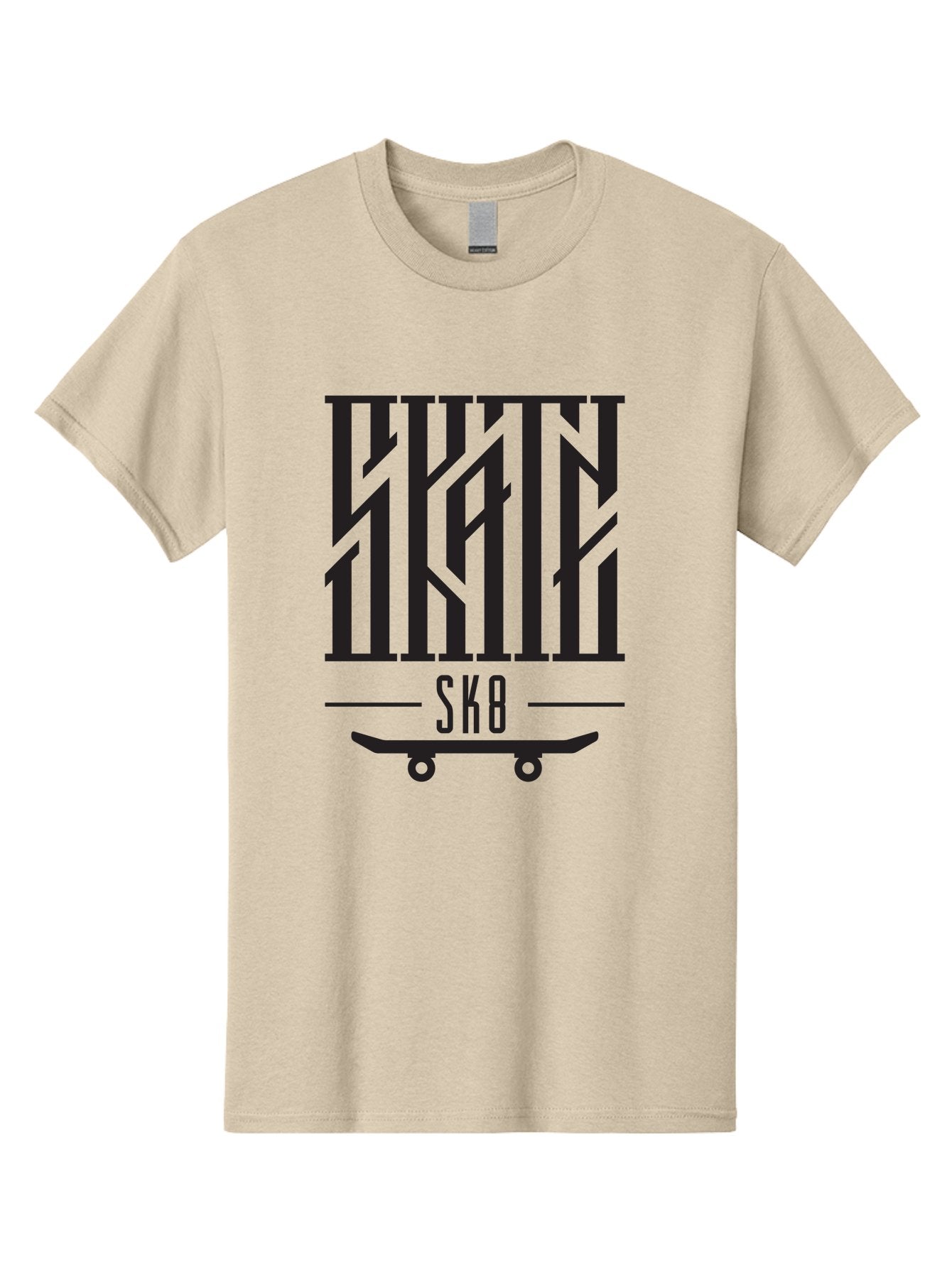 Sk8-3 Men'S Graphic Tee, 100% Cotton, Comfortable Casual Summer Wear, Machine Washable, Skateboarding, Sk8, Skate Culture, Streetwear, Extreme Sports, Graphic Design, Urban Style, Skateboard Graphics, Black And Green Design, Skateboard Art Aac162 4