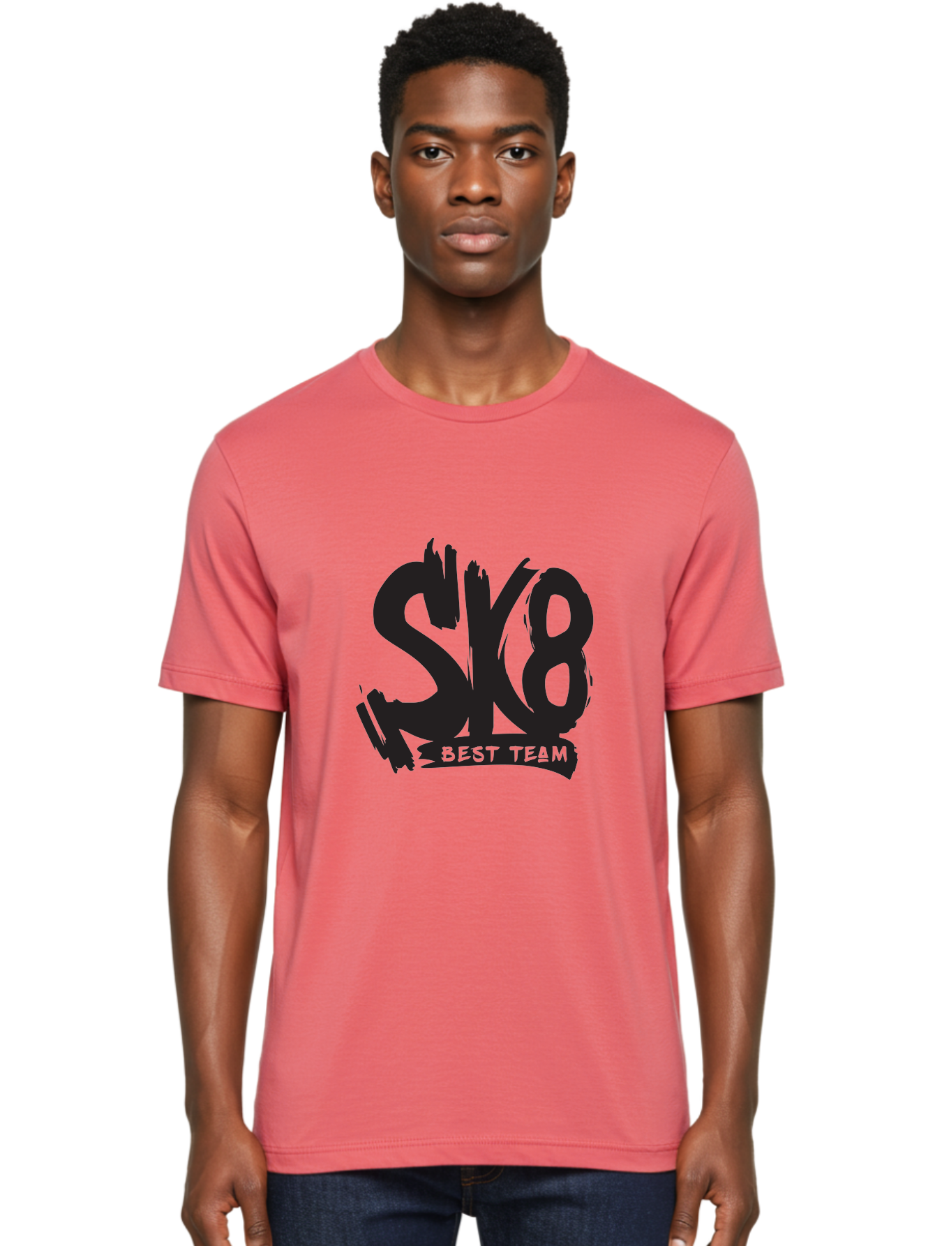 Sk8-Best-Team-1 Men'S Graphic Tee, 100% Cotton, Comfortable Casual Summer Wear, Machine Washable, Sk8 Best Team, Skate Team Logo, Skateboarding Graphics, Team Branding, Urban Sports, Action Sports, Skate Culture, Team Identity Aac163 22