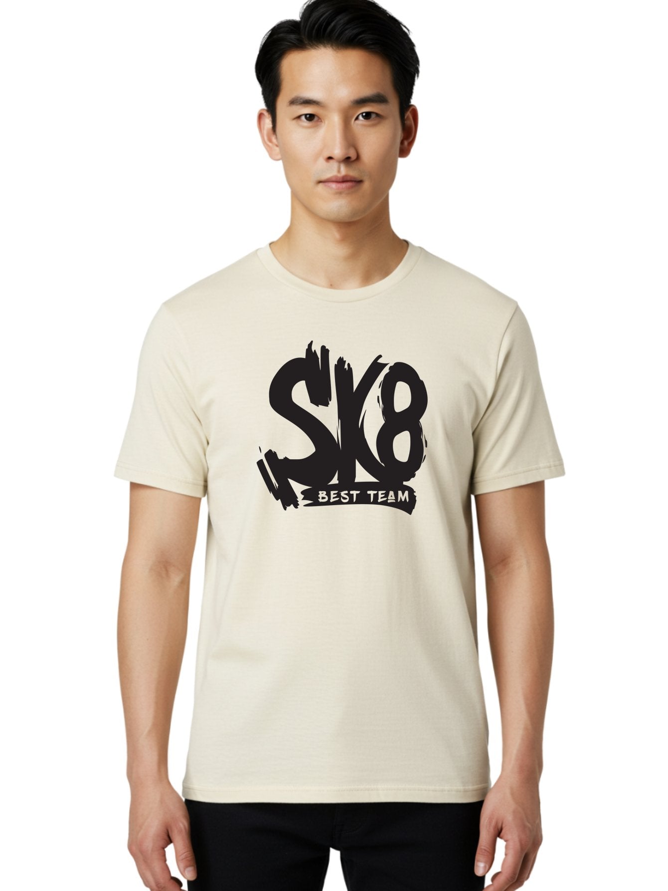 Sk8-Best-Team-1 Men'S Graphic Tee, 100% Cotton, Comfortable Casual Summer Wear, Machine Washable, Sk8 Best Team, Skate Team Logo, Skateboarding Graphics, Team Branding, Urban Sports, Action Sports, Skate Culture, Team Identity Aac163 30
