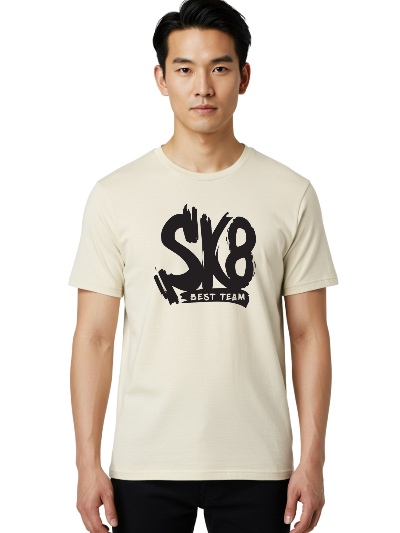 Sk8-Best-Team-1 Men'S Graphic Tee, 100% Cotton, Comfortable Casual Summer Wear, Machine Washable, Sk8 Best Team, Skate Team Logo, Skateboarding Graphics, Team Branding, Urban Sports, Action Sports, Skate Culture, Team Identity Aac163
