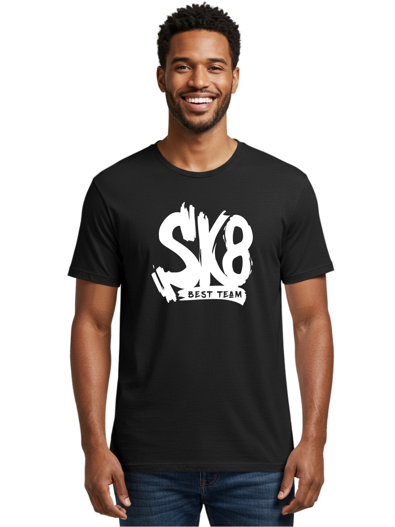Sk8-Best-Team Men'S Graphic Tee, 100% Cotton, Comfortable Casual Summer Wear, Machine Washable, Action Sports Team Logo, Skateboarding Graphics, Team Spirit, Best Team Logo, Sports Branding, Team Identity, Skate Culture Aac164 26