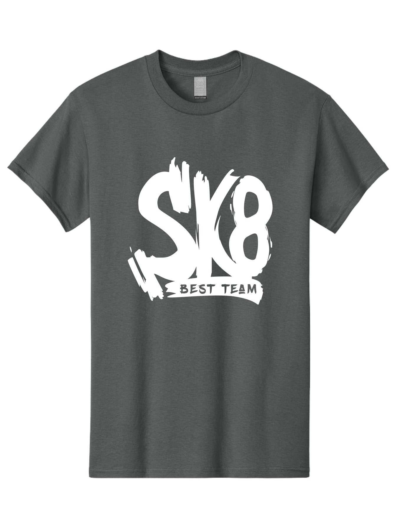 Sk8-Best-Team Men'S Graphic Tee, 100% Cotton, Comfortable Casual Summer Wear, Machine Washable, Action Sports Team Logo, Skateboarding Graphics, Team Spirit, Best Team Logo, Sports Branding, Team Identity, Skate Culture Aac164 4