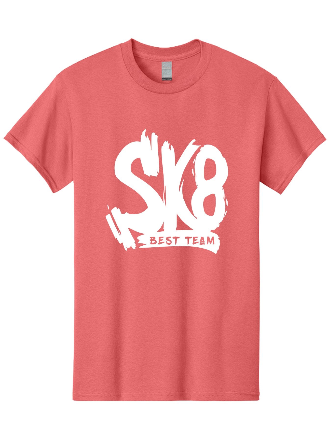 Sk8-Best-Team Men'S Graphic Tee, 100% Cotton, Comfortable Casual Summer Wear, Machine Washable, Action Sports Team Logo, Skateboarding Graphics, Team Spirit, Best Team Logo, Sports Branding, Team Identity, Skate Culture Aac164 7