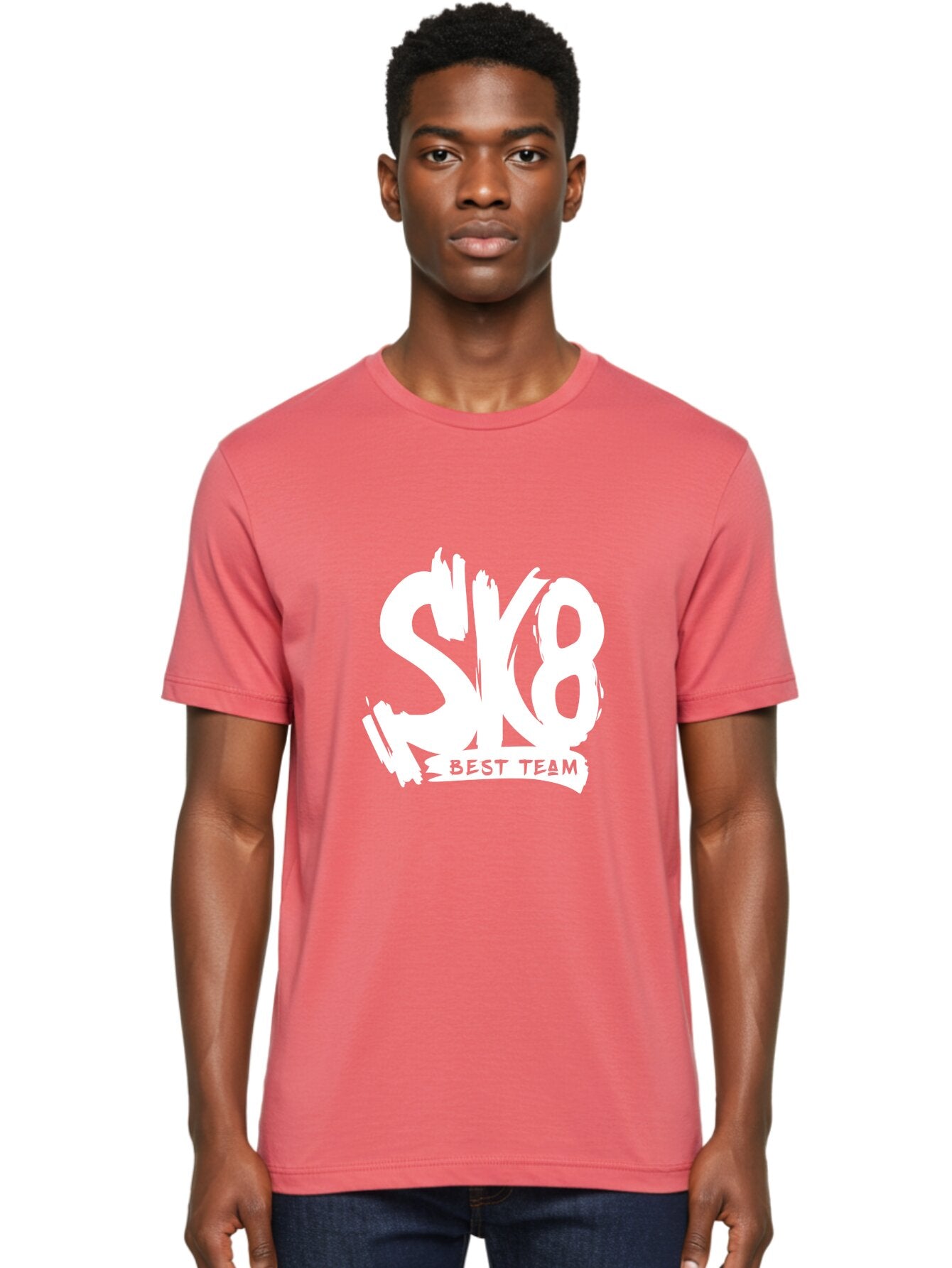 Sk8-Best-Team Men'S Graphic Tee, 100% Cotton, Comfortable Casual Summer Wear, Machine Washable, Action Sports Team Logo, Skateboarding Graphics, Team Spirit, Best Team Logo, Sports Branding, Team Identity, Skate Culture Aac164 16