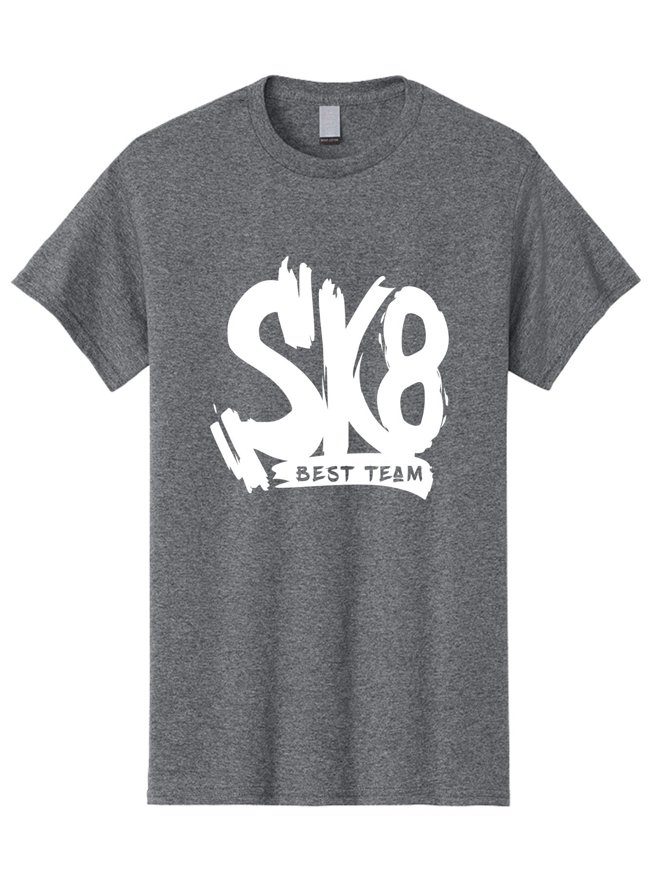 Sk8-Best-Team Men'S Graphic Tee, 100% Cotton, Comfortable Casual Summer Wear, Machine Washable, Action Sports Team Logo, Skateboarding Graphics, Team Spirit, Best Team Logo, Sports Branding, Team Identity, Skate Culture Aac164 3