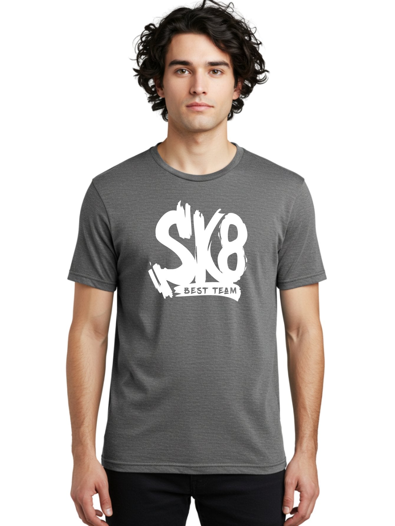 Sk8-Best-Team Men'S Graphic Tee, 100% Cotton, Comfortable Casual Summer Wear, Machine Washable, Action Sports Team Logo, Skateboarding Graphics, Team Spirit, Best Team Logo, Sports Branding, Team Identity, Skate Culture Aac164 22