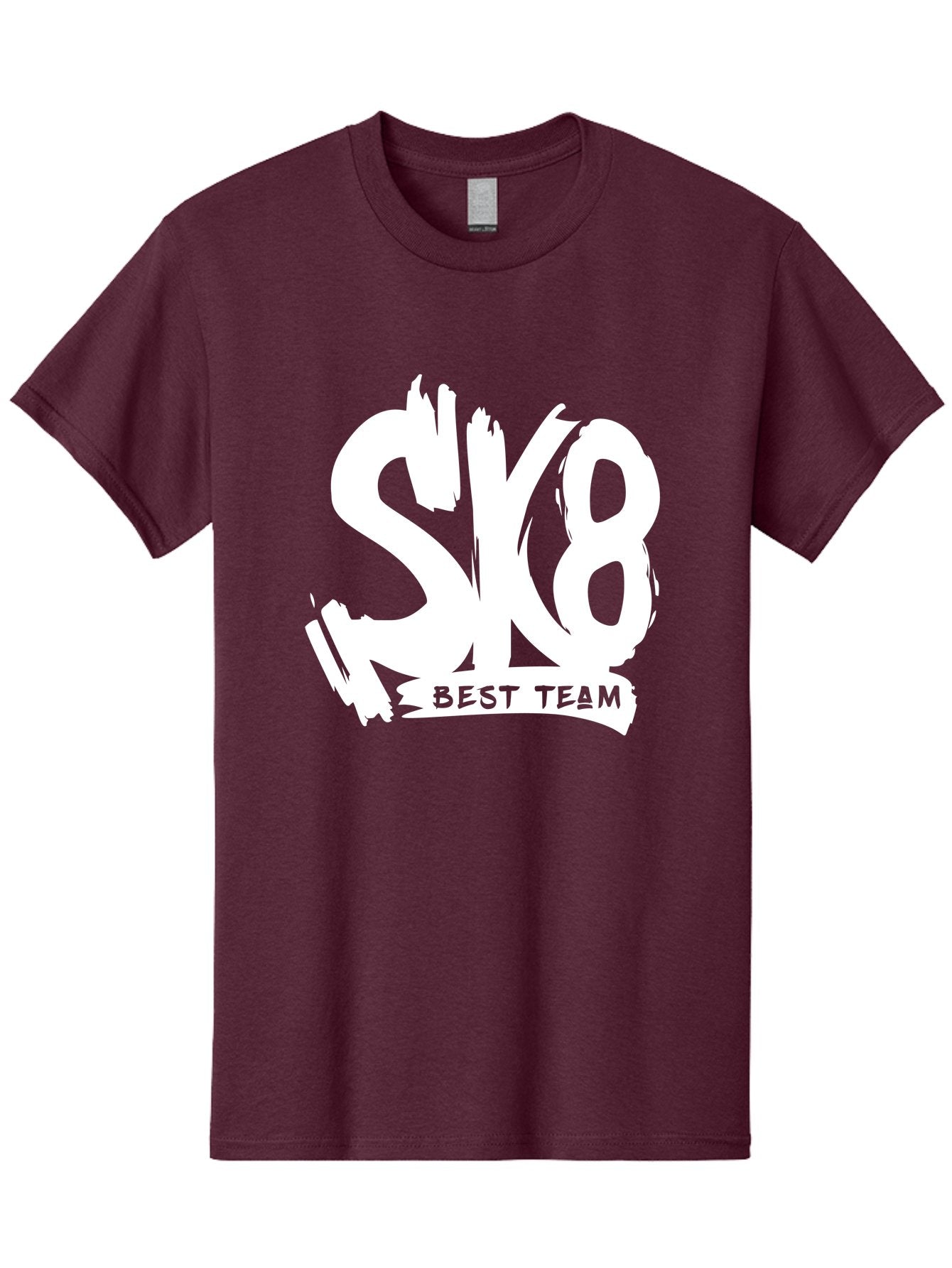 Sk8-Best-Team Men'S Graphic Tee, 100% Cotton, Comfortable Casual Summer Wear, Machine Washable, Action Sports Team Logo, Skateboarding Graphics, Team Spirit, Best Team Logo, Sports Branding, Team Identity, Skate Culture Aac164 11