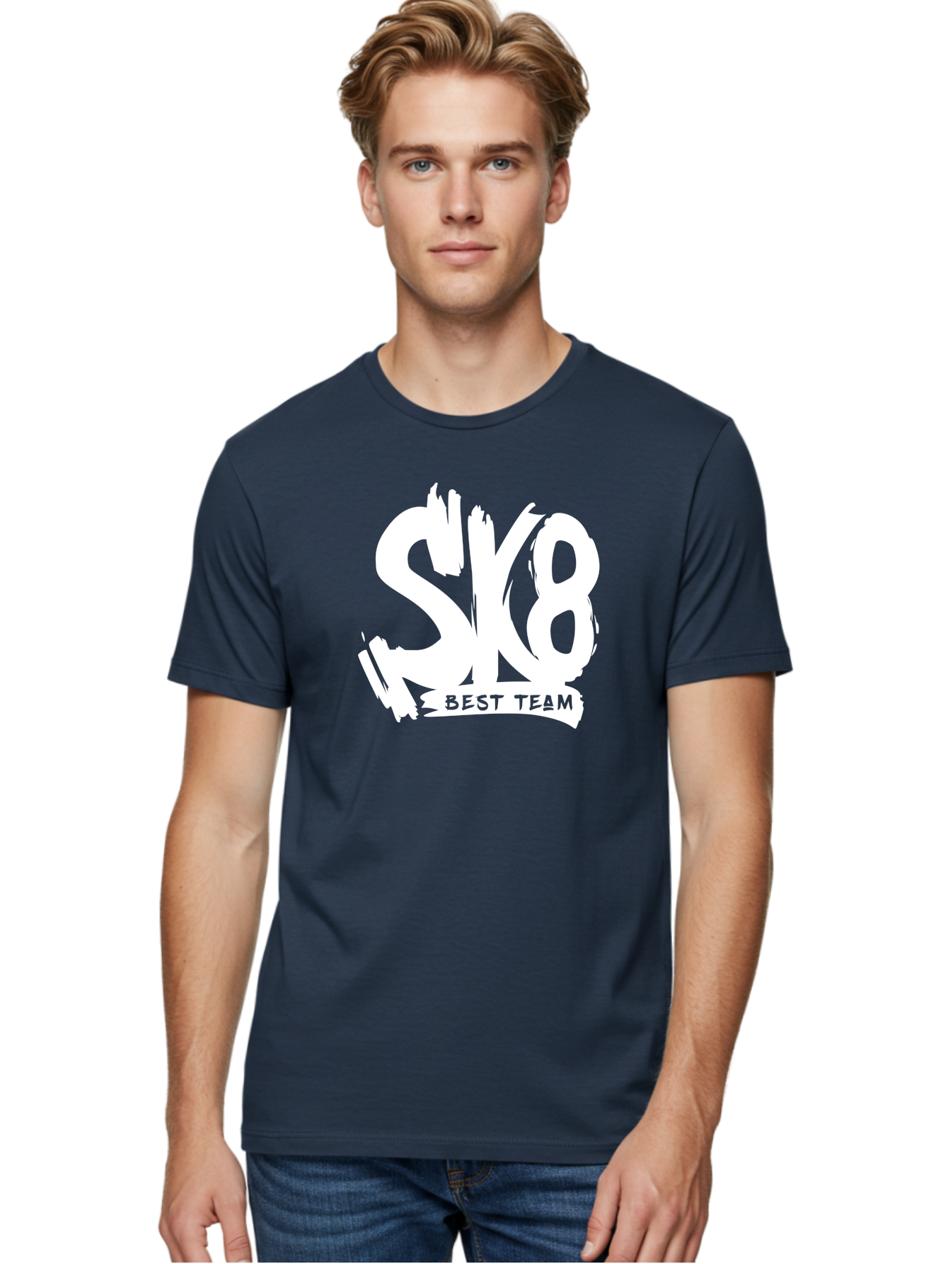 Sk8-Best-Team Men'S Graphic Tee, 100% Cotton, Comfortable Casual Summer Wear, Machine Washable, Action Sports Team Logo, Skateboarding Graphics, Team Spirit, Best Team Logo, Sports Branding, Team Identity, Skate Culture Aac164 28
