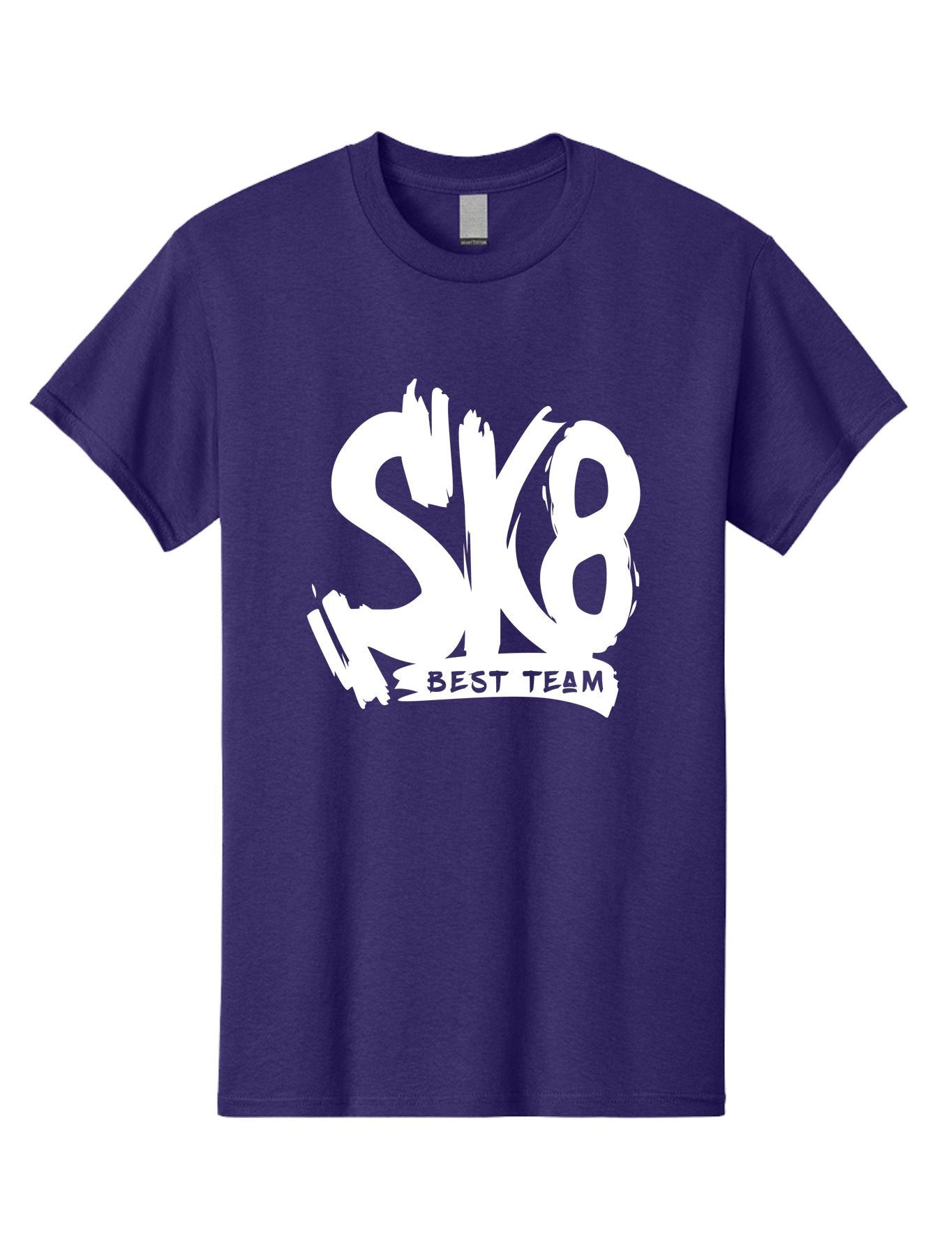Sk8-Best-Team Men'S Graphic Tee, 100% Cotton, Comfortable Casual Summer Wear, Machine Washable, Action Sports Team Logo, Skateboarding Graphics, Team Spirit, Best Team Logo, Sports Branding, Team Identity, Skate Culture Aac164 5