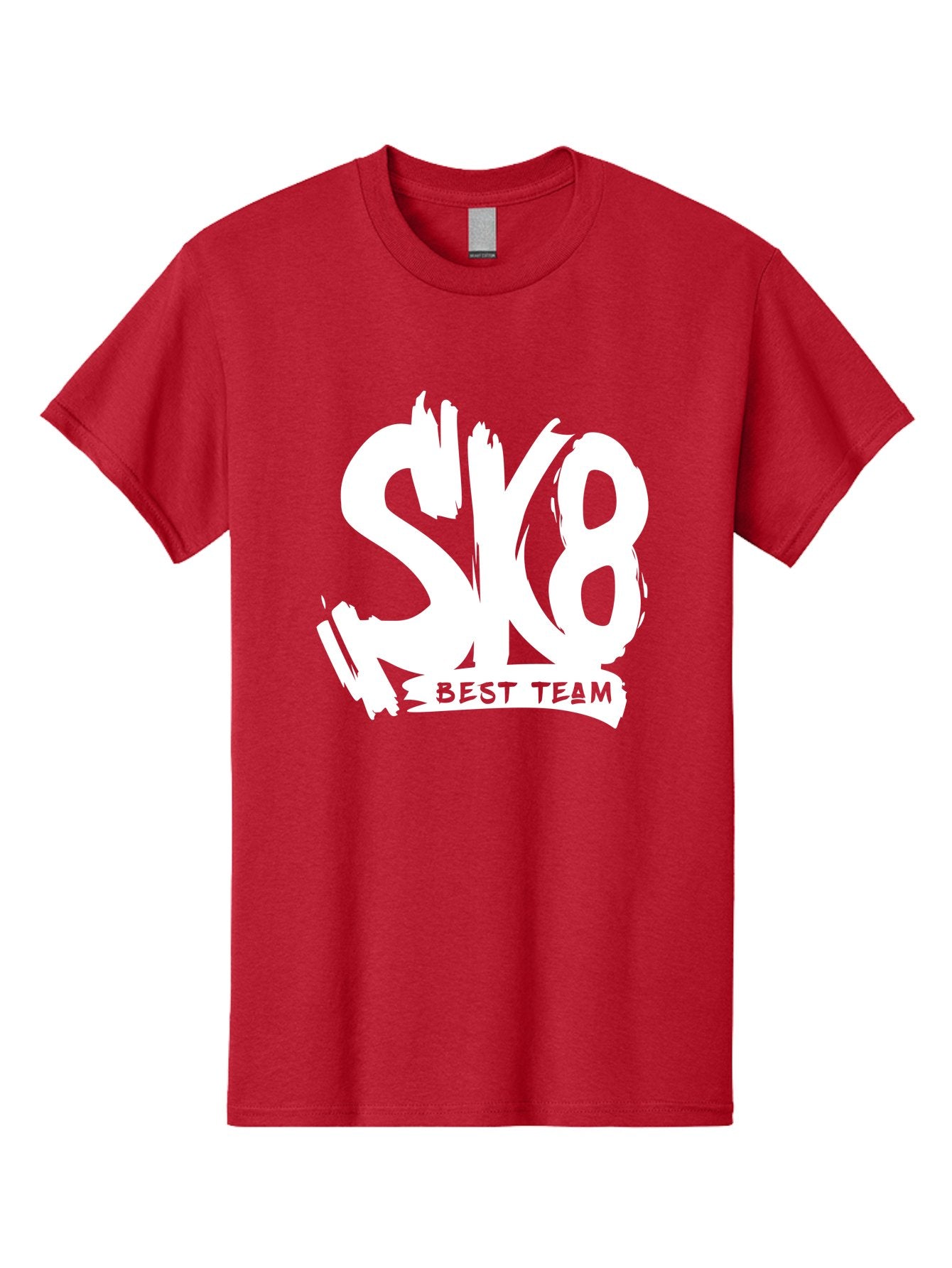 Sk8-Best-Team Men'S Graphic Tee, 100% Cotton, Comfortable Casual Summer Wear, Machine Washable, Action Sports Team Logo, Skateboarding Graphics, Team Spirit, Best Team Logo, Sports Branding, Team Identity, Skate Culture Aac164 12