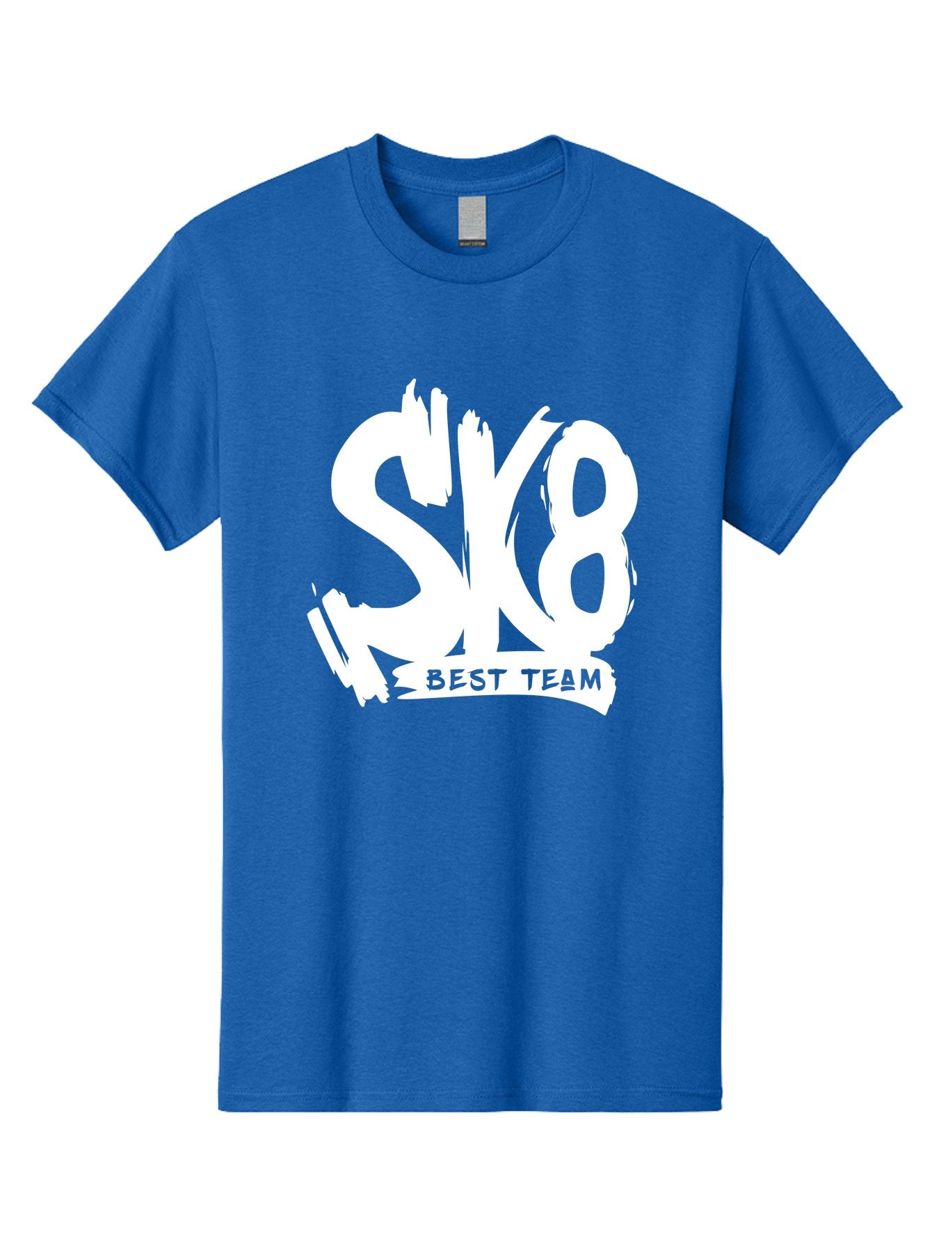 Sk8-Best-Team Men'S Graphic Tee, 100% Cotton, Comfortable Casual Summer Wear, Machine Washable, Action Sports Team Logo, Skateboarding Graphics, Team Spirit, Best Team Logo, Sports Branding, Team Identity, Skate Culture Aac164