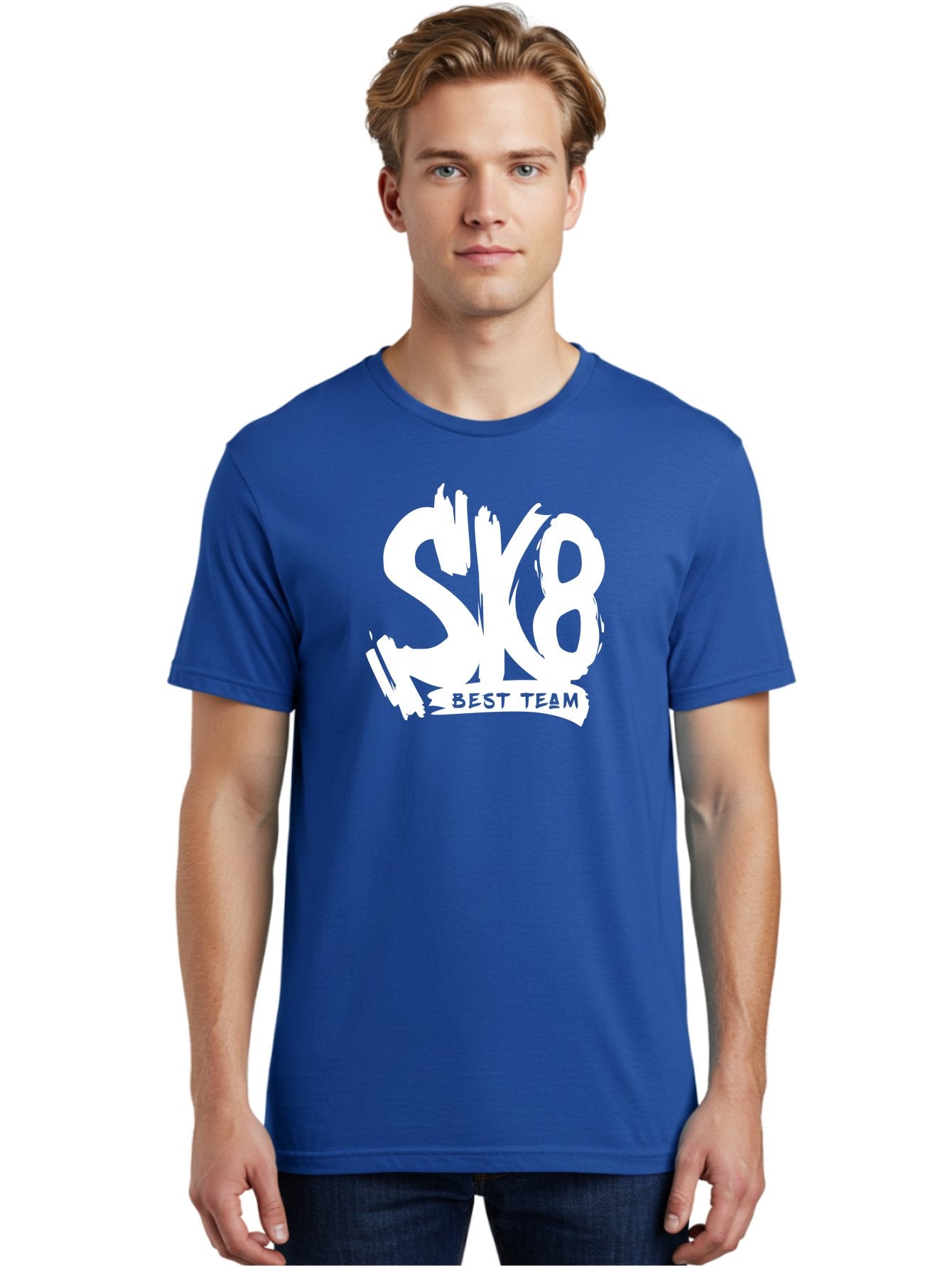 Sk8-Best-Team Men'S Graphic Tee, 100% Cotton, Comfortable Casual Summer Wear, Machine Washable, Action Sports Team Logo, Skateboarding Graphics, Team Spirit, Best Team Logo, Sports Branding, Team Identity, Skate Culture Aac164 21