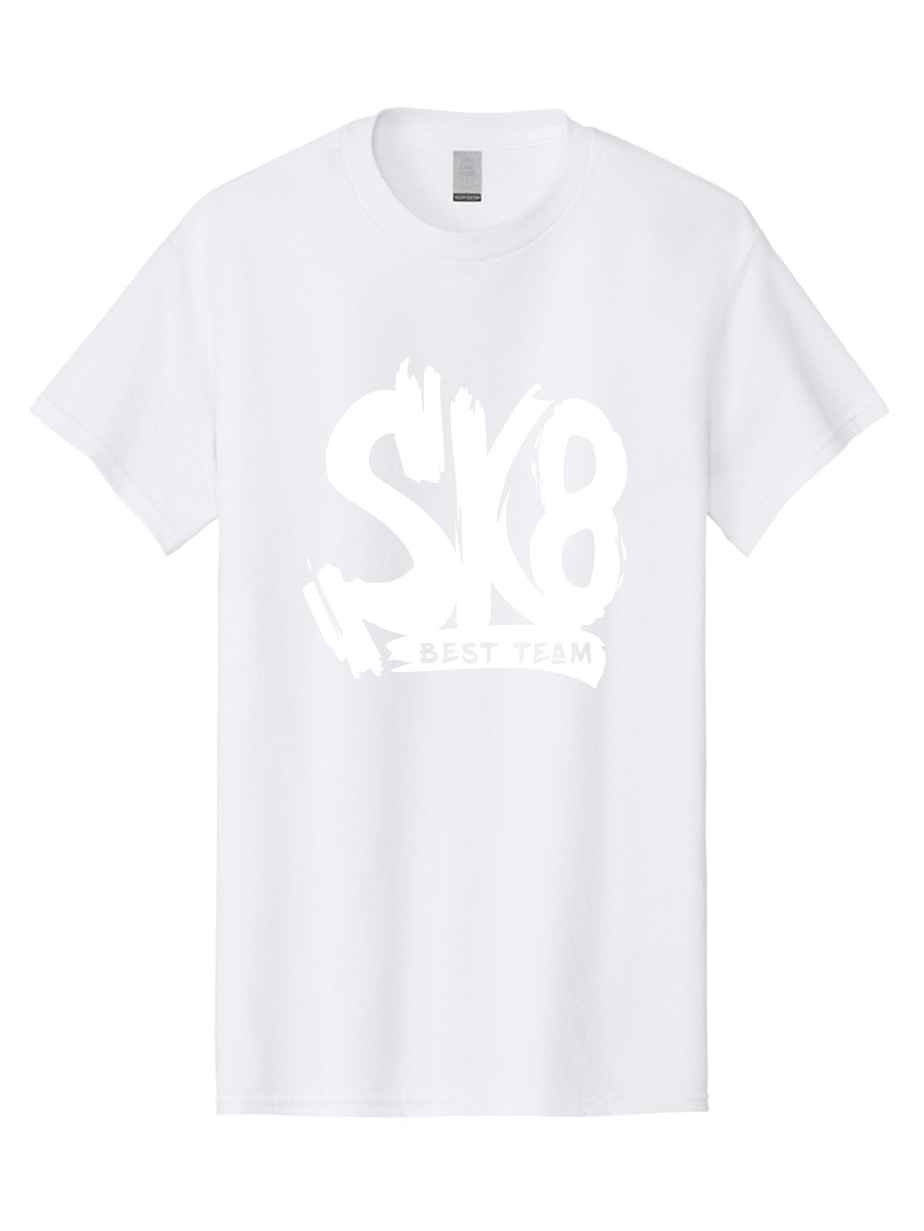 Sk8-Best-Team Men'S Graphic Tee, 100% Cotton, Comfortable Casual Summer Wear, Machine Washable, Action Sports Team Logo, Skateboarding Graphics, Team Spirit, Best Team Logo, Sports Branding, Team Identity, Skate Culture Aac164